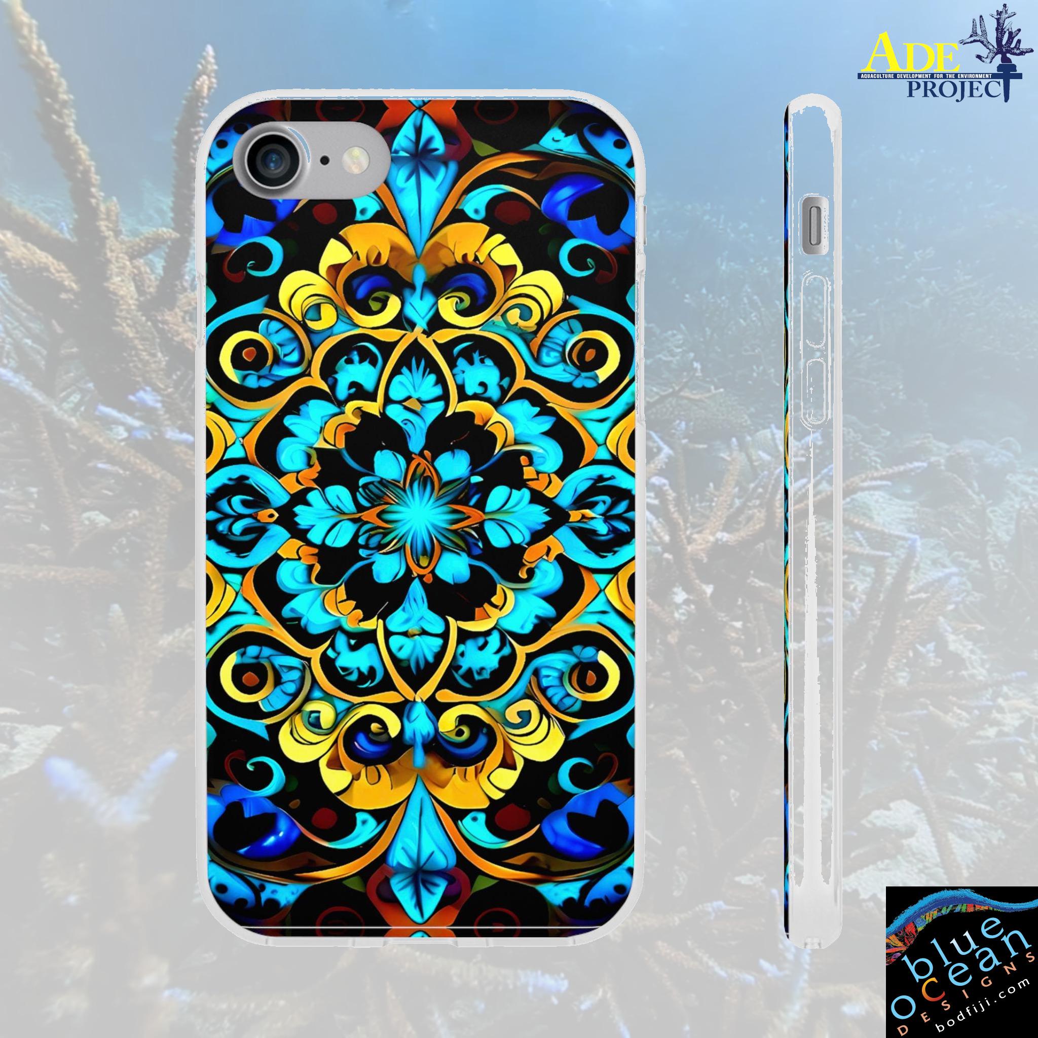 Poker Play iPhone Flexi Case - Walt Smith Fiji Ocean Art - Supports ADE Reef Restoration