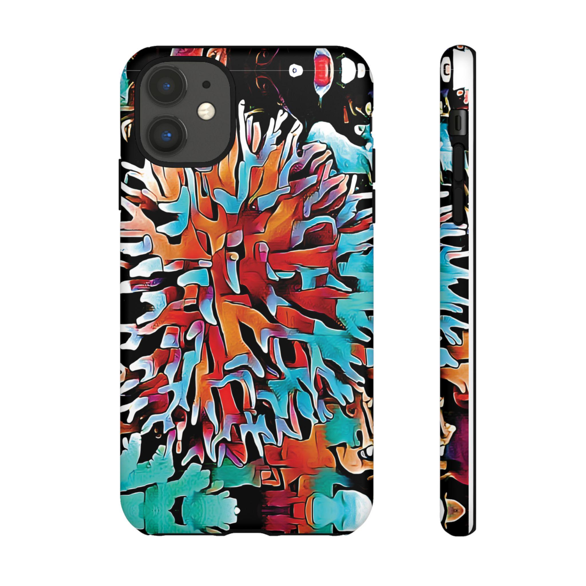 Aqua Spike iPhone Tough Case - Walt Smith Fiji Ocean Art - Supports ADE Reef Restoration