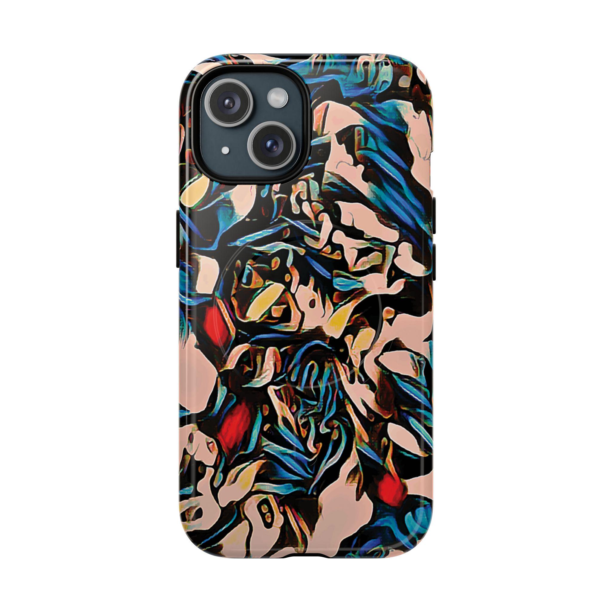 Black Rose iPhone Magnetic Case - Walt Smith Fiji Ocean Art - Supports ADE Reef Restoration