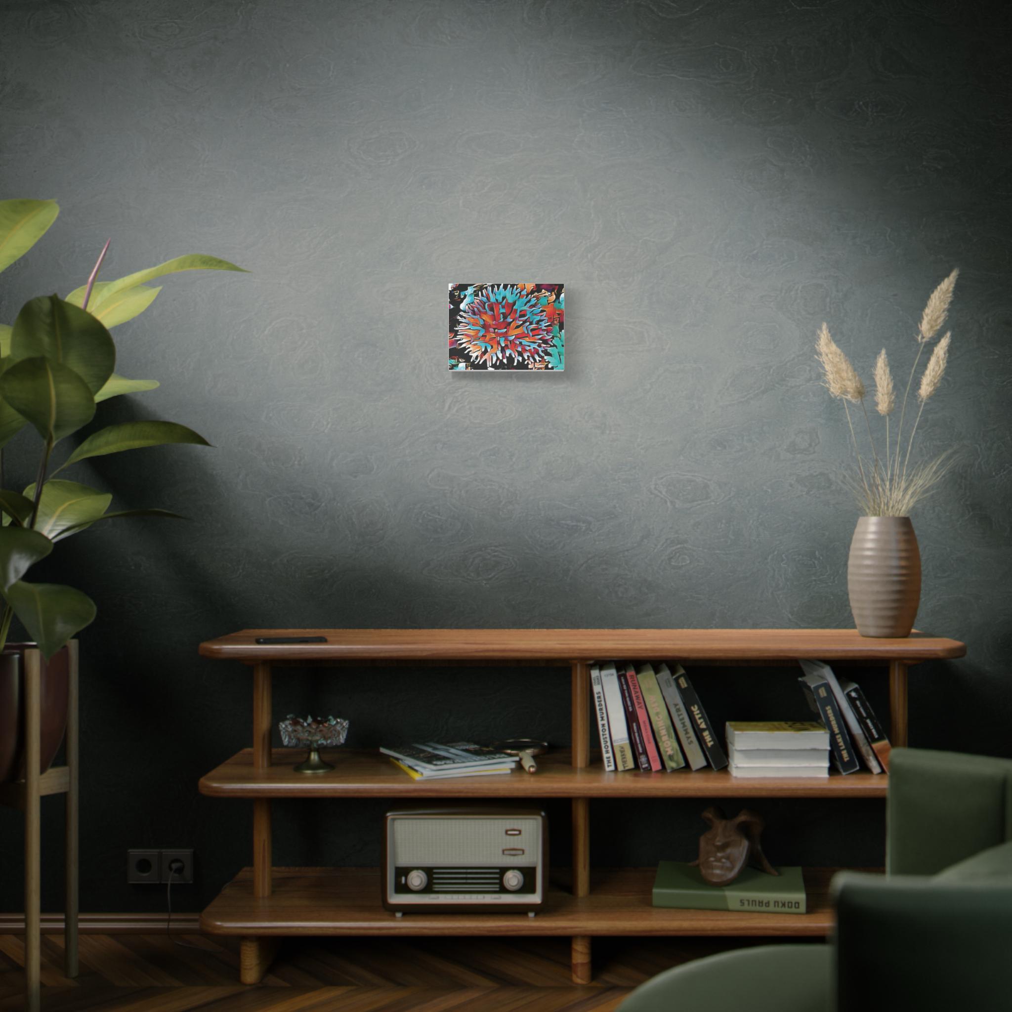 Aqua Spike - Canvas Wall Art