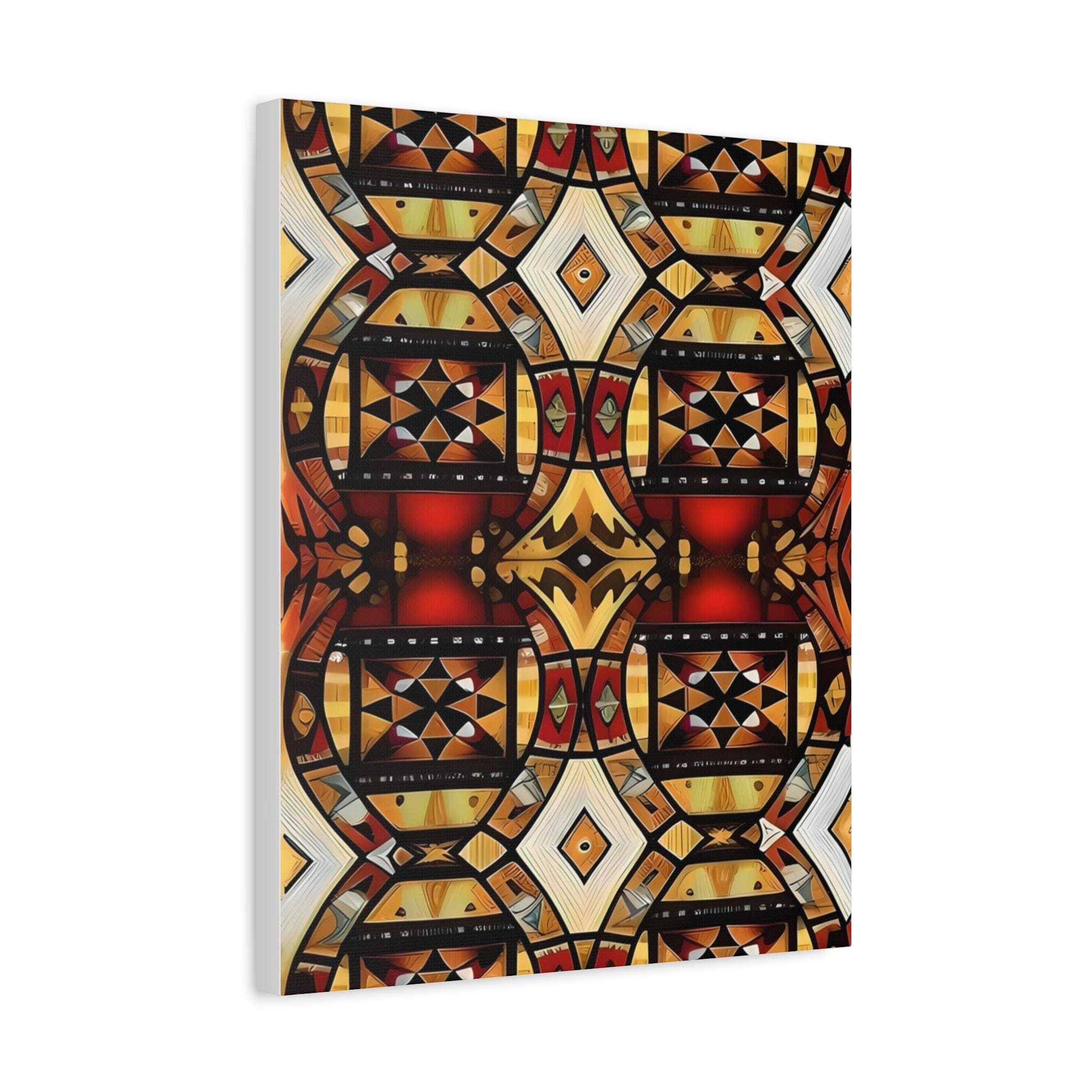 Tapa Squares A - Canvas Wall Art