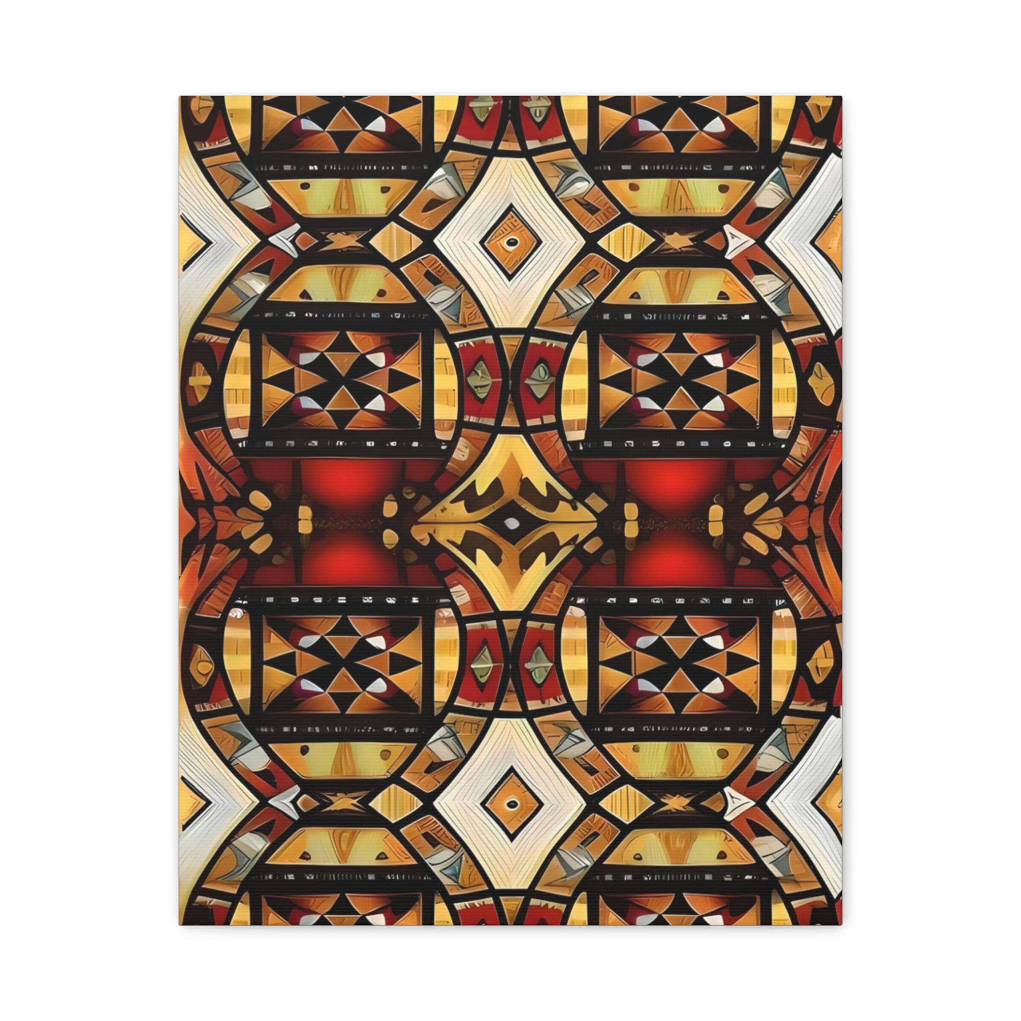 Tapa Squares A - Canvas Wall Art