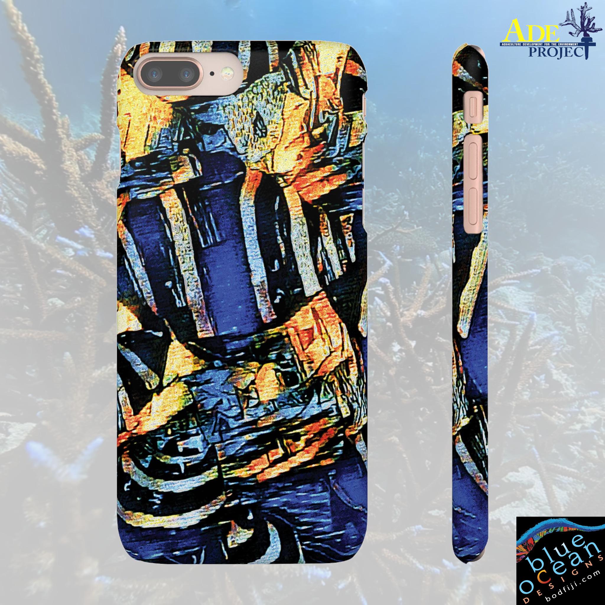 Snails in Blue iPhone Snap Case - Walt Smith Fiji Ocean Art - Supports ADE Reef Restoration