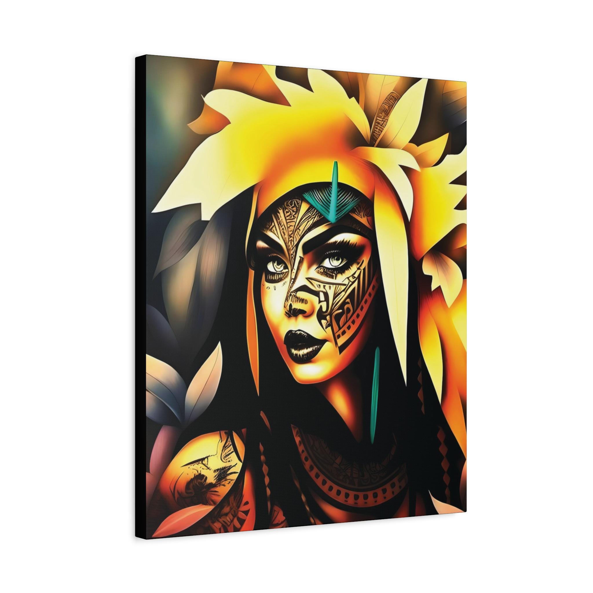 Poly Princess Canvas Wall Art