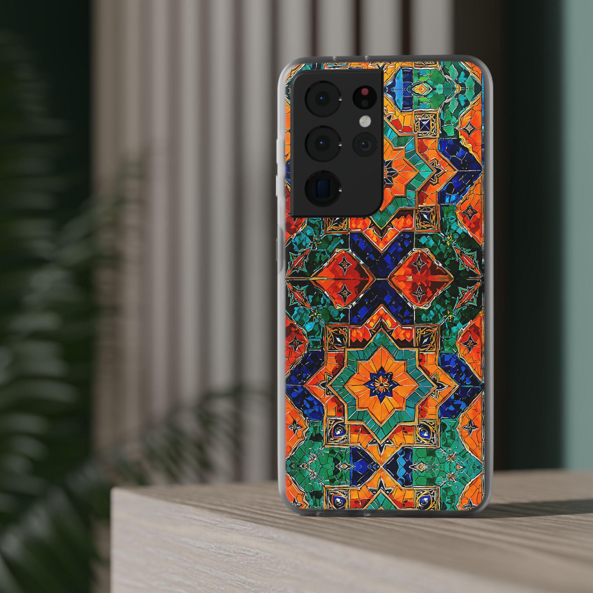 Moroccan Style Android Flexi Case - Walt Smith Fiji Ocean Art - Supports ADE Reef Restoration