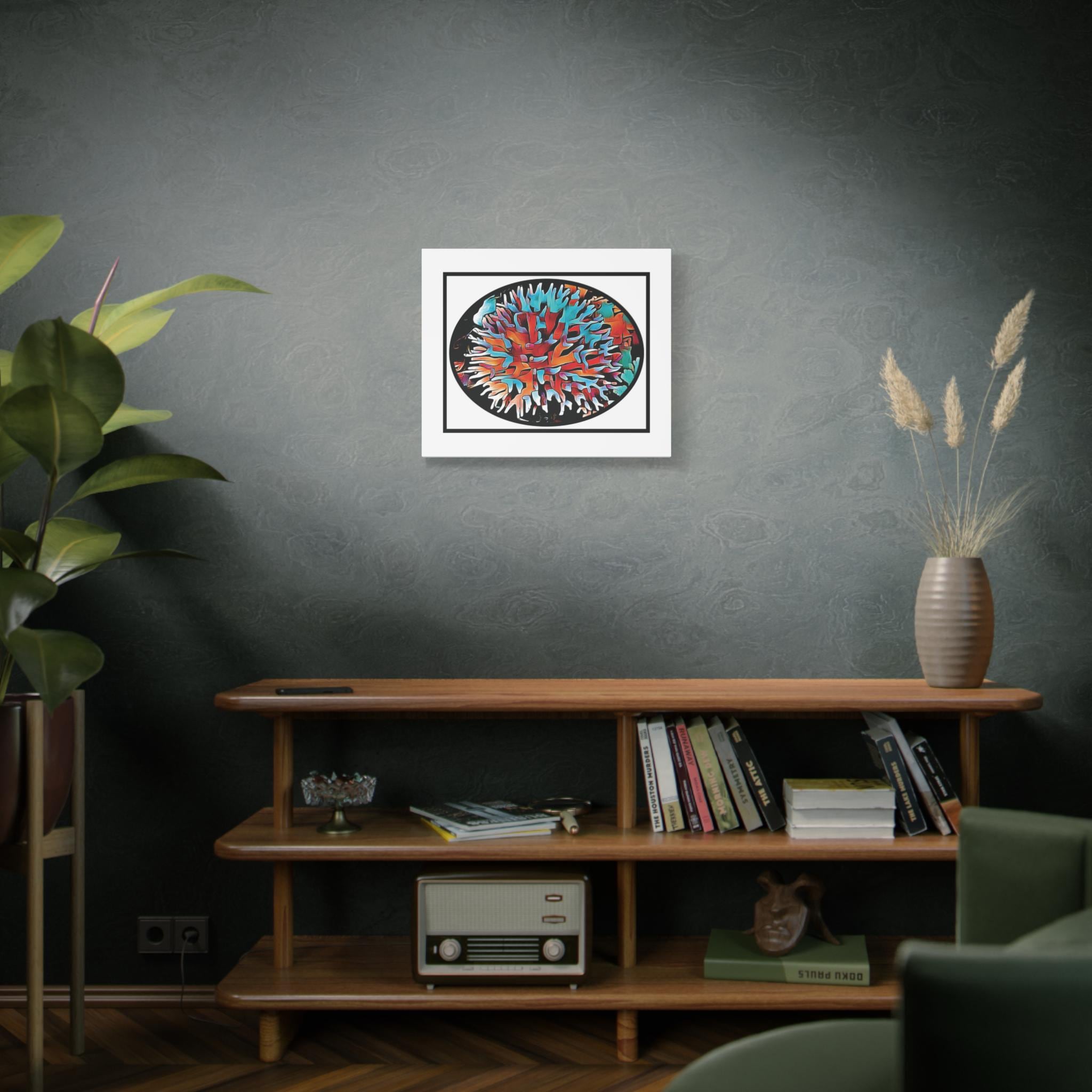 Coral View Egg - Canvas Wall Art