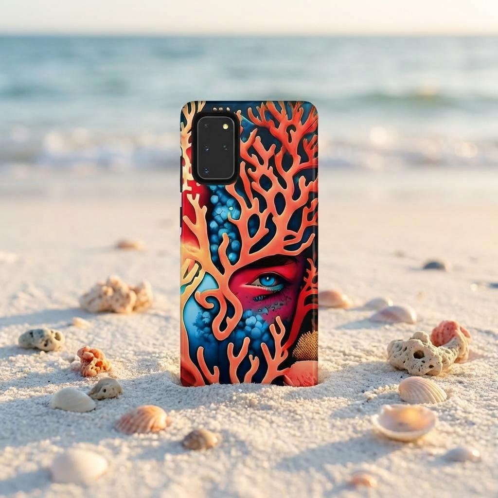 Hidden Reef Android Tough Case - Walt Smith Fiji Ocean Art - Supports ADE Reef Restoration