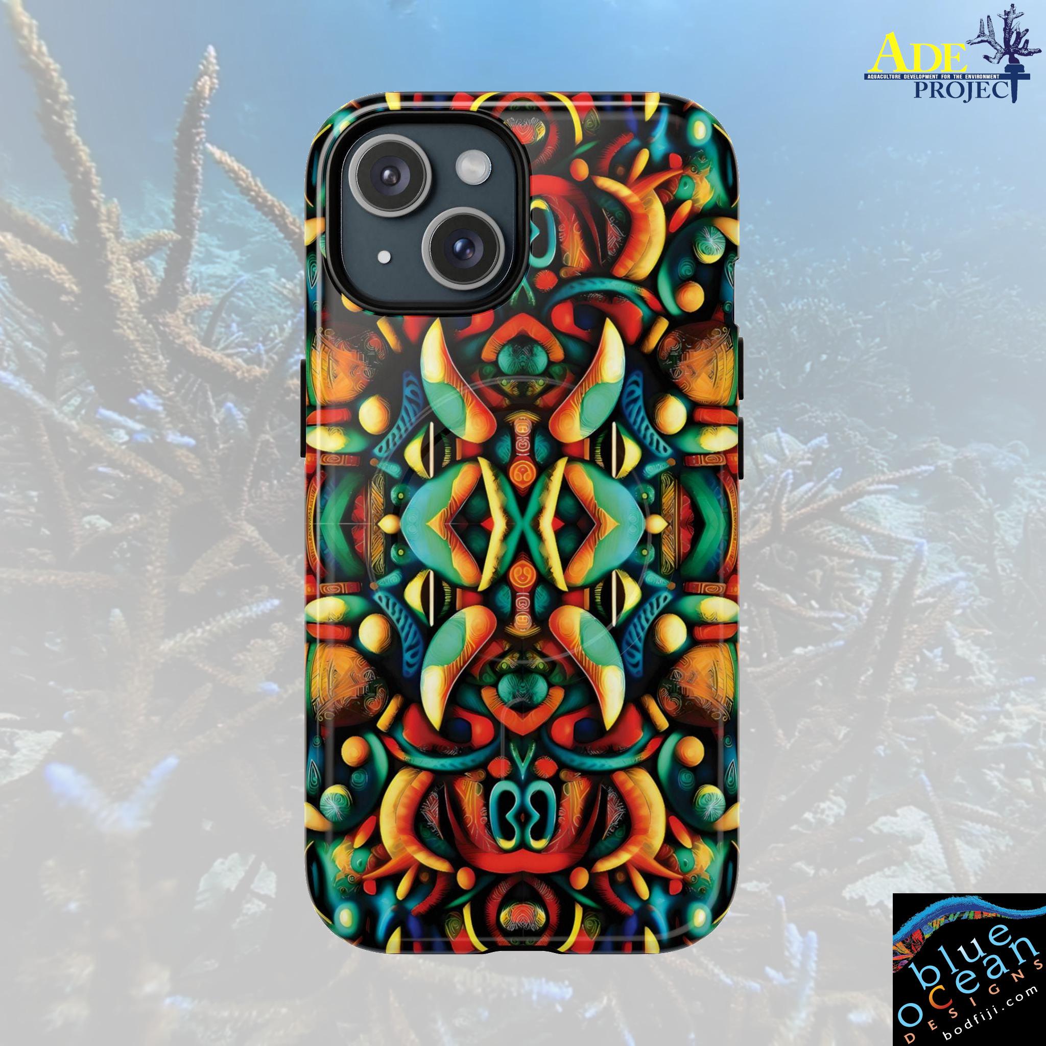 Warm Dayze iPhone Magnetic Case - Walt Smith Fiji Ocean Art - Supports ADE Reef Restoration