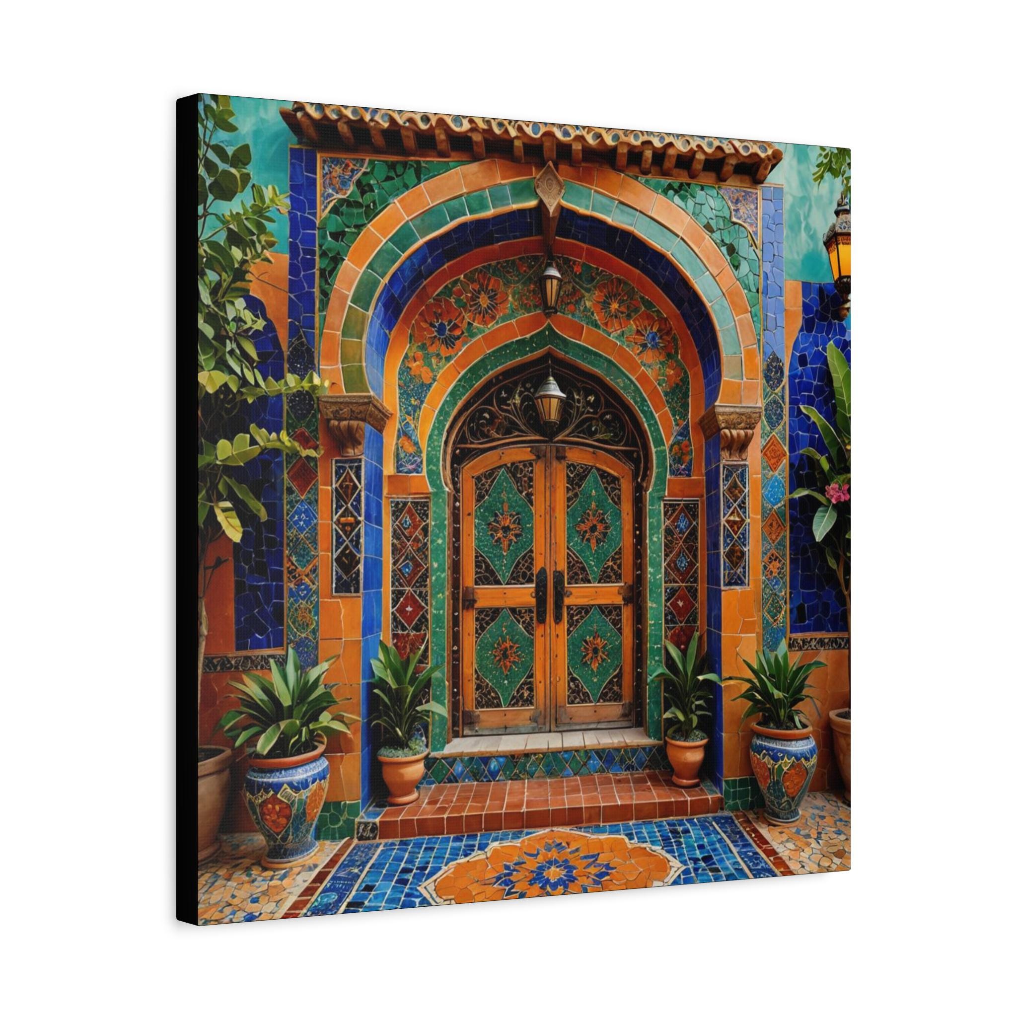 Village Door Canvas Wall Art