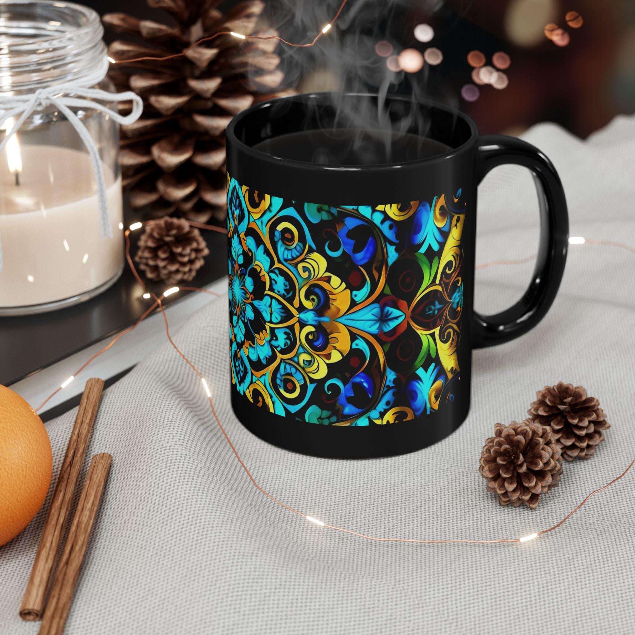 Blue Lace C - Coffee Mug