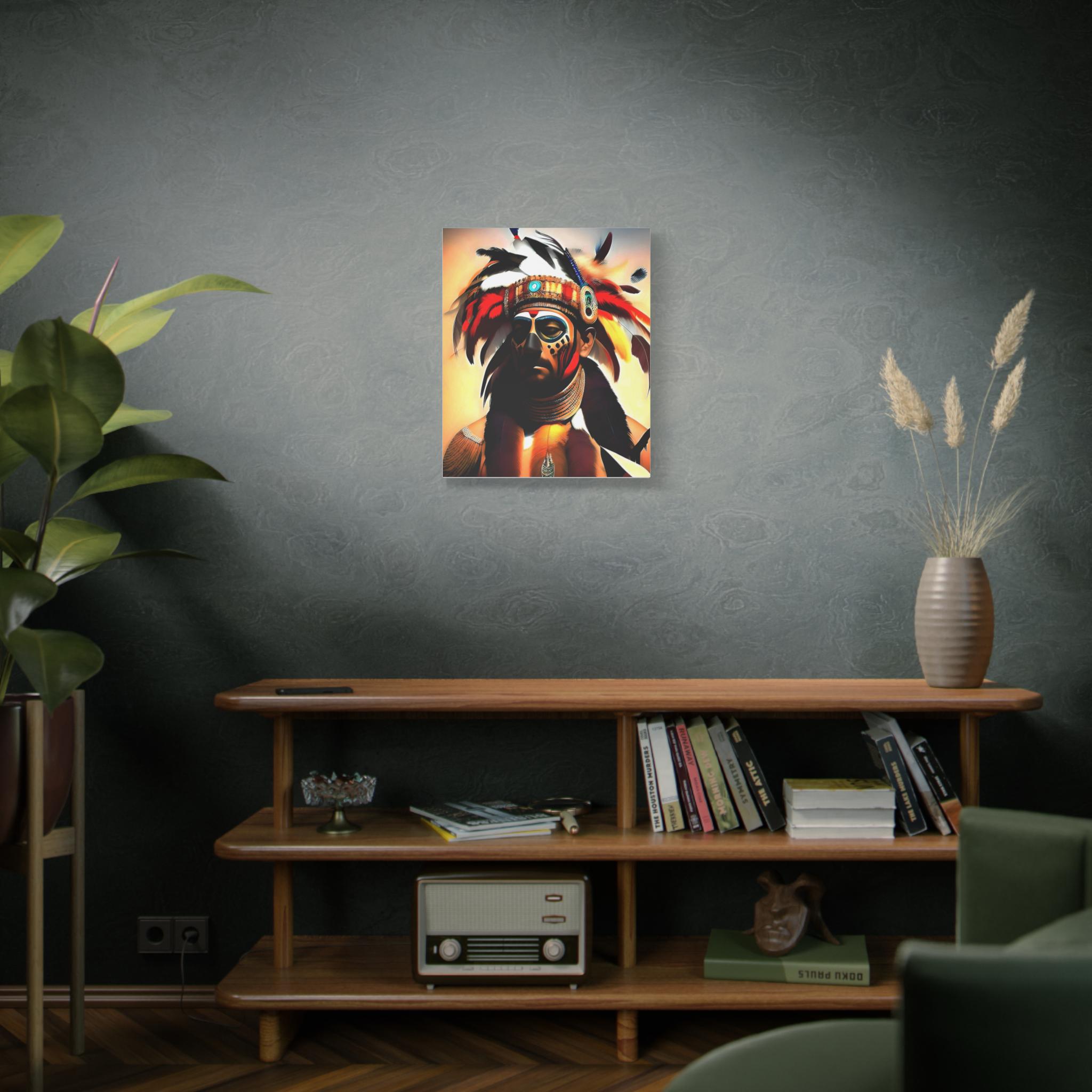 Painted Warrior - Canvas Wall Art