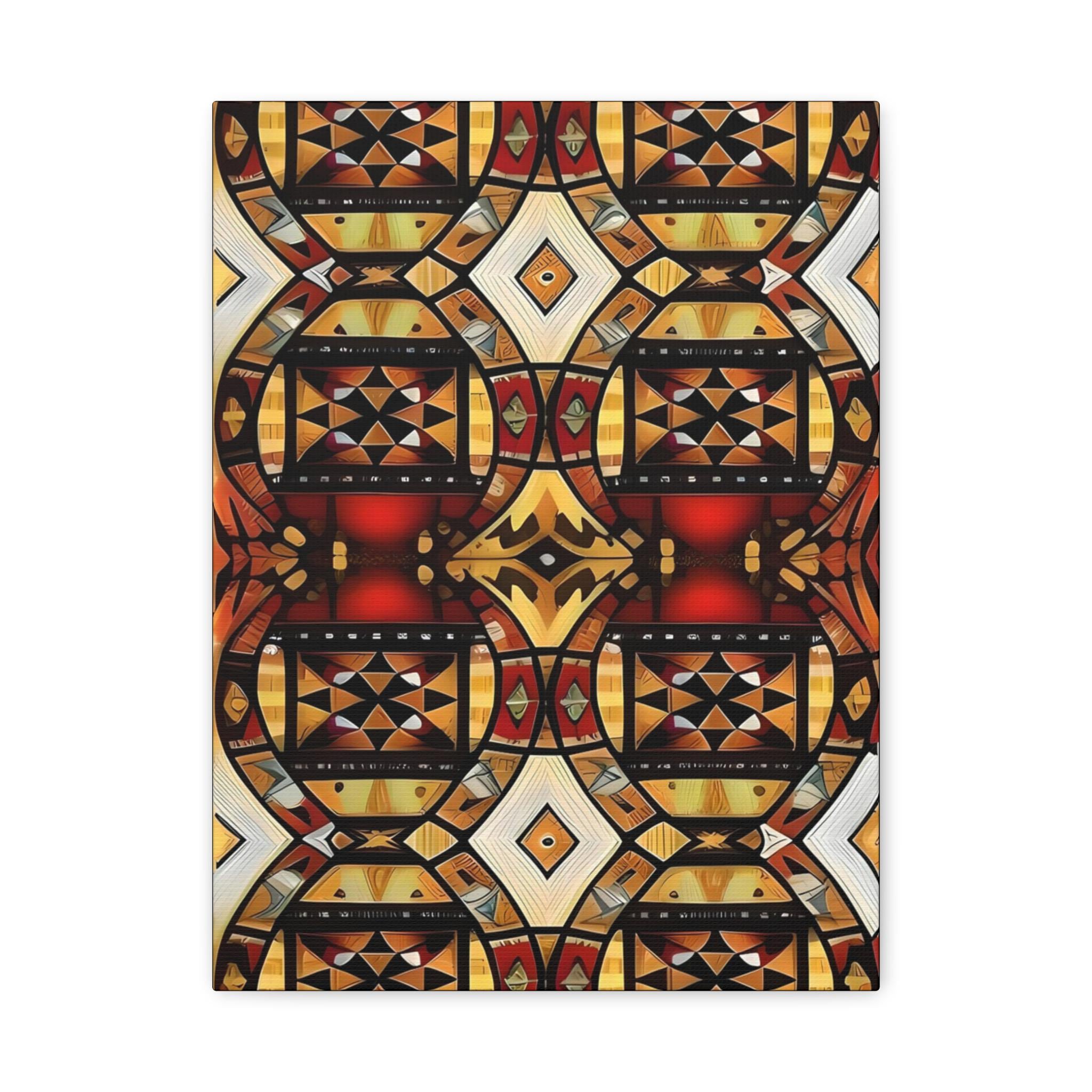 Tapa Squares A Canvas Wall Art