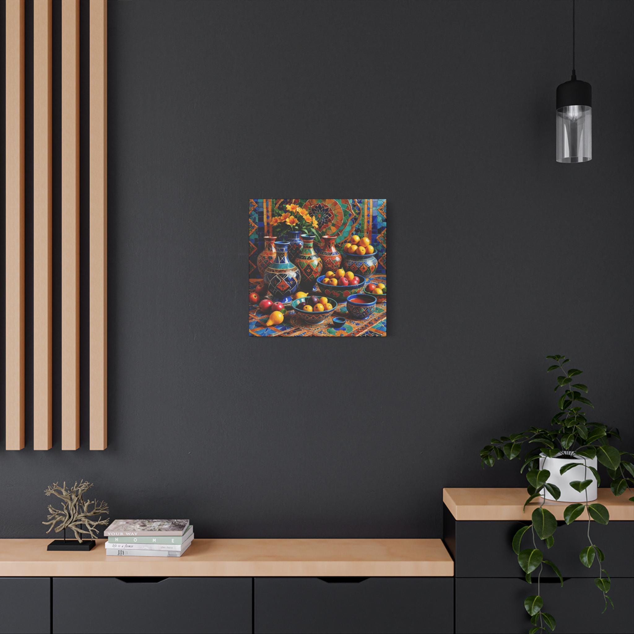 Table With Fruit Canvas Wall Art