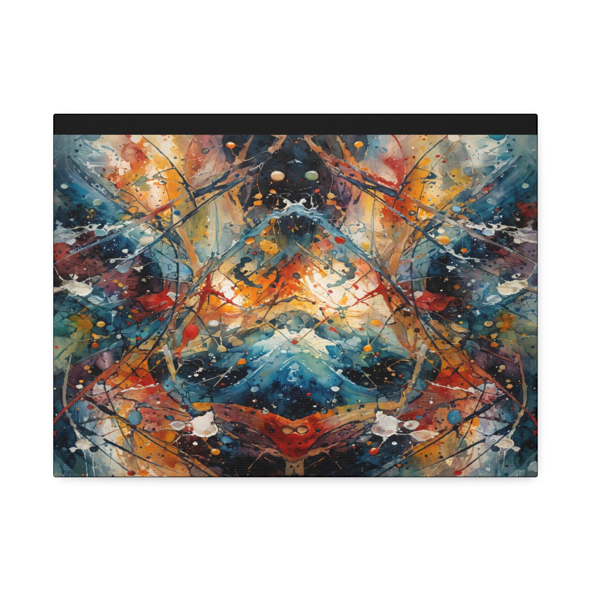 Red Scribe 3 Canvas Wall Art