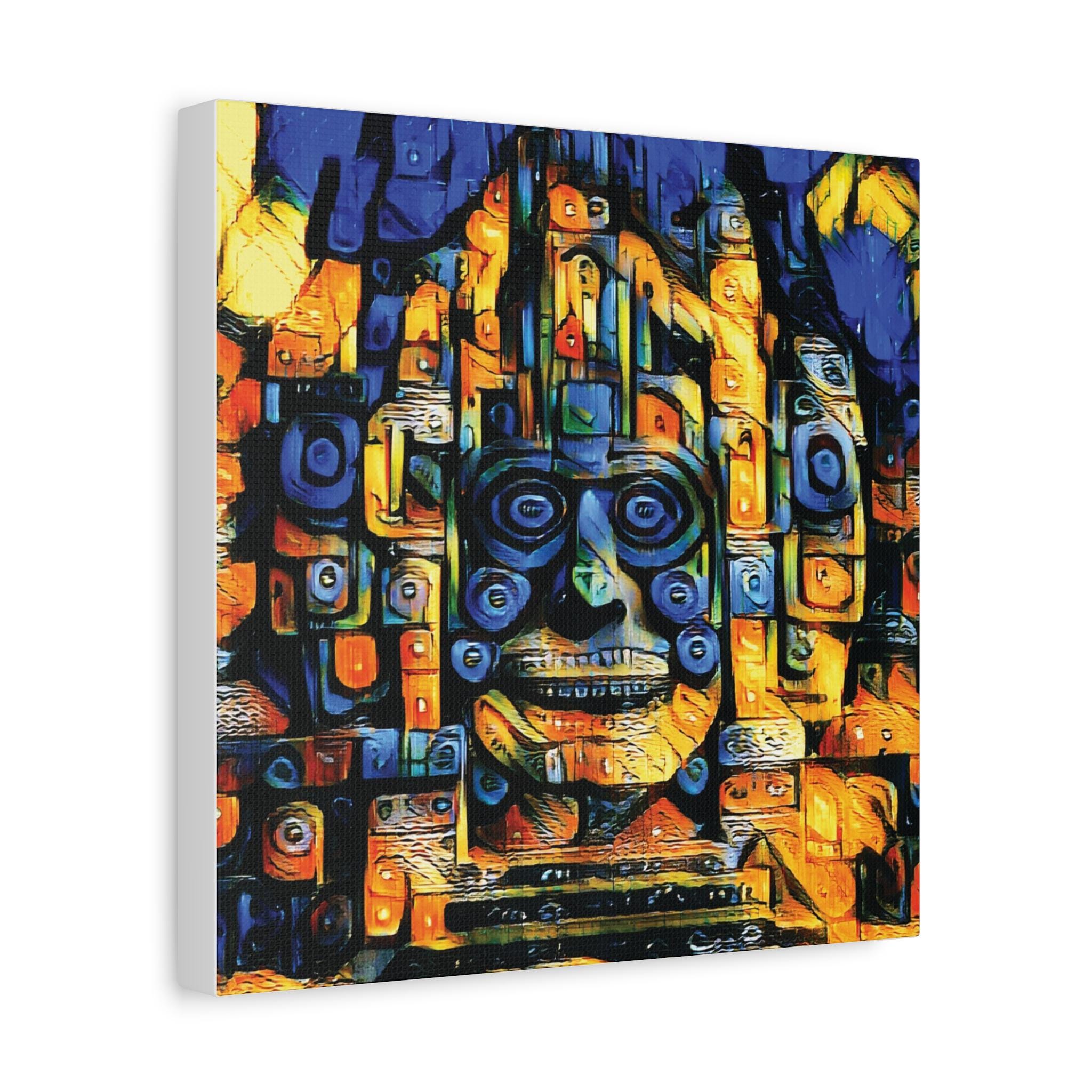 Purple Face - Canvas Wall Art