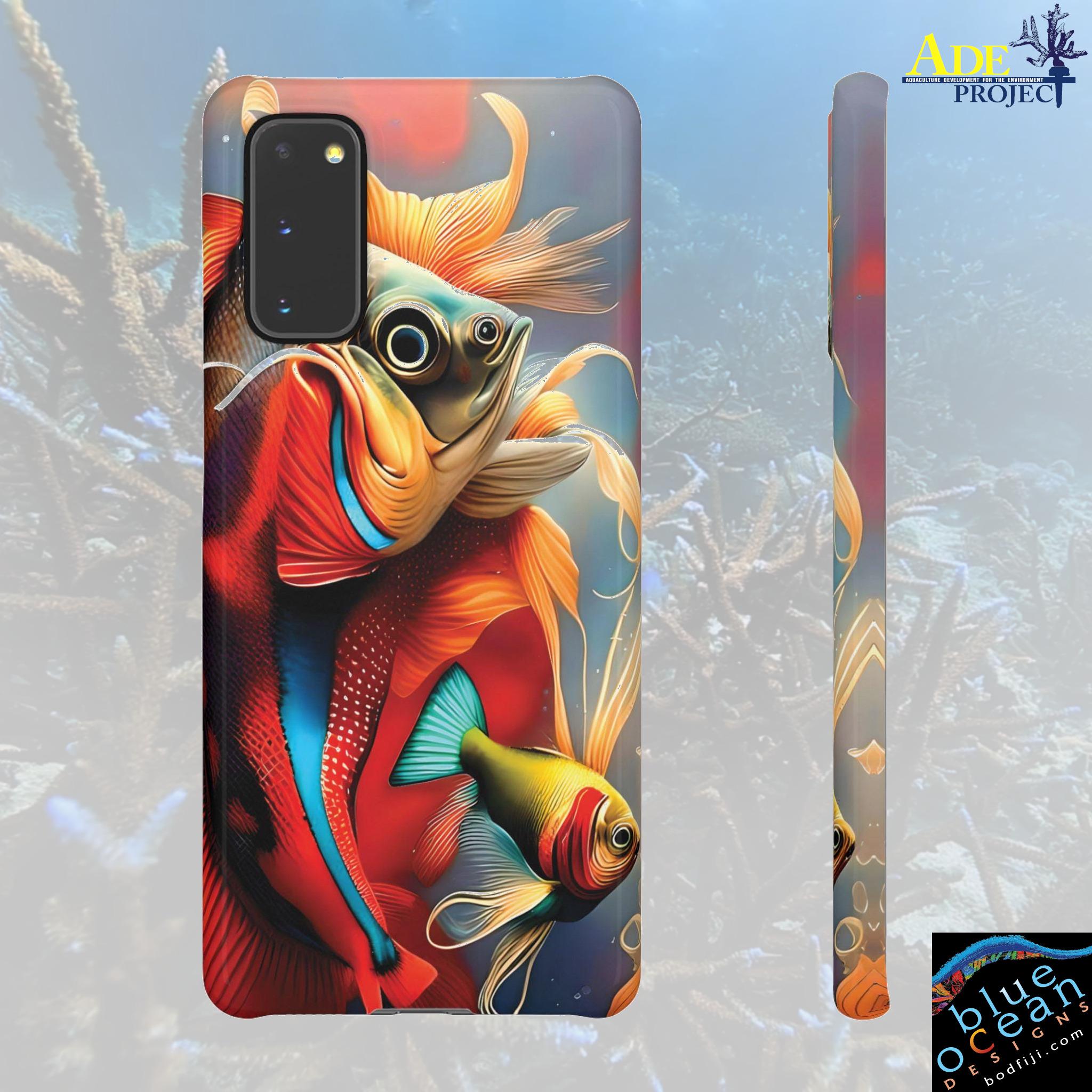 Mr Fish Android Snap Case - Walt Smith Fiji Ocean Art - Supports ADE Reef Restoration