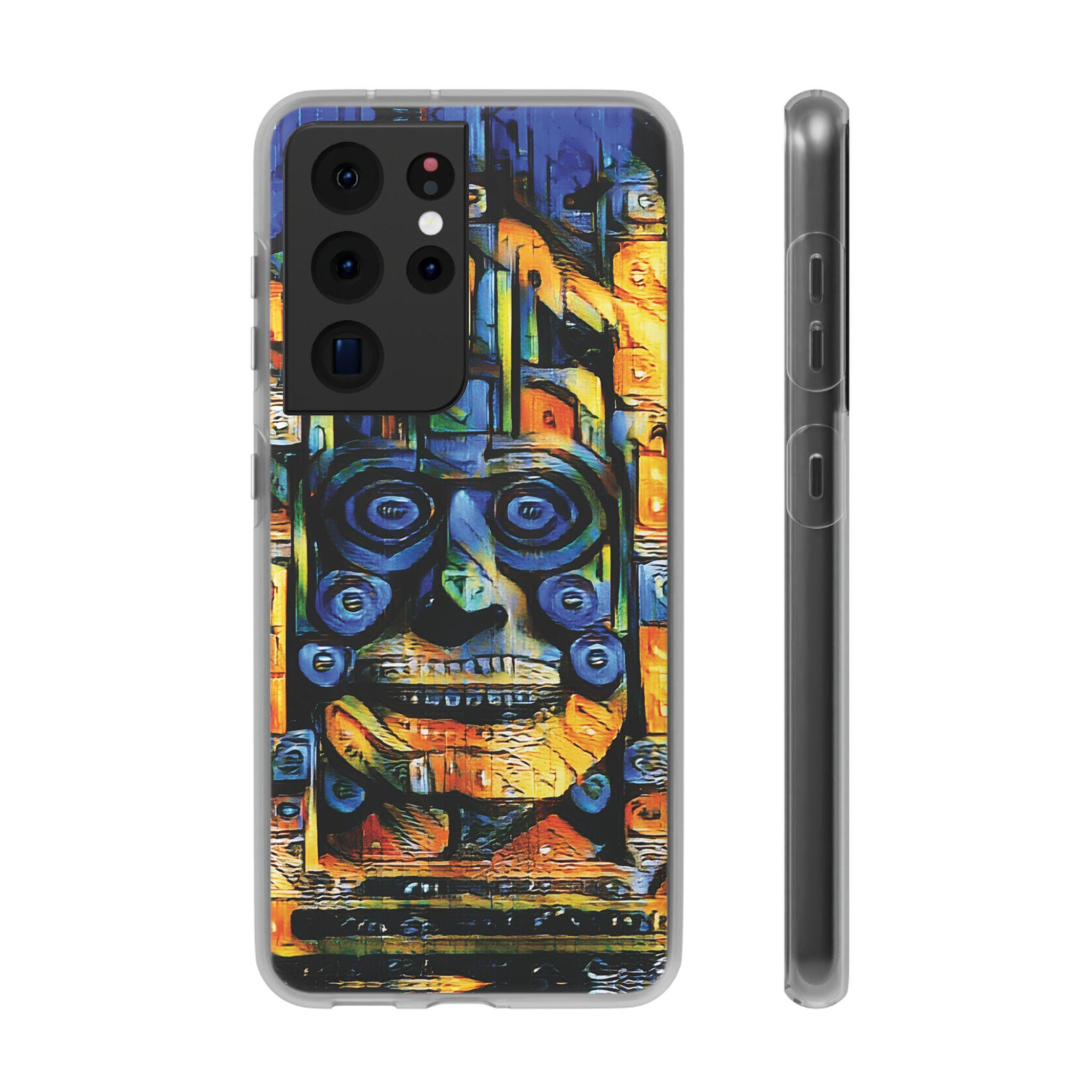 Purple Face Android Flexi Case - Walt Smith Fiji Ocean Art - Supports ADE Reef Restoration
