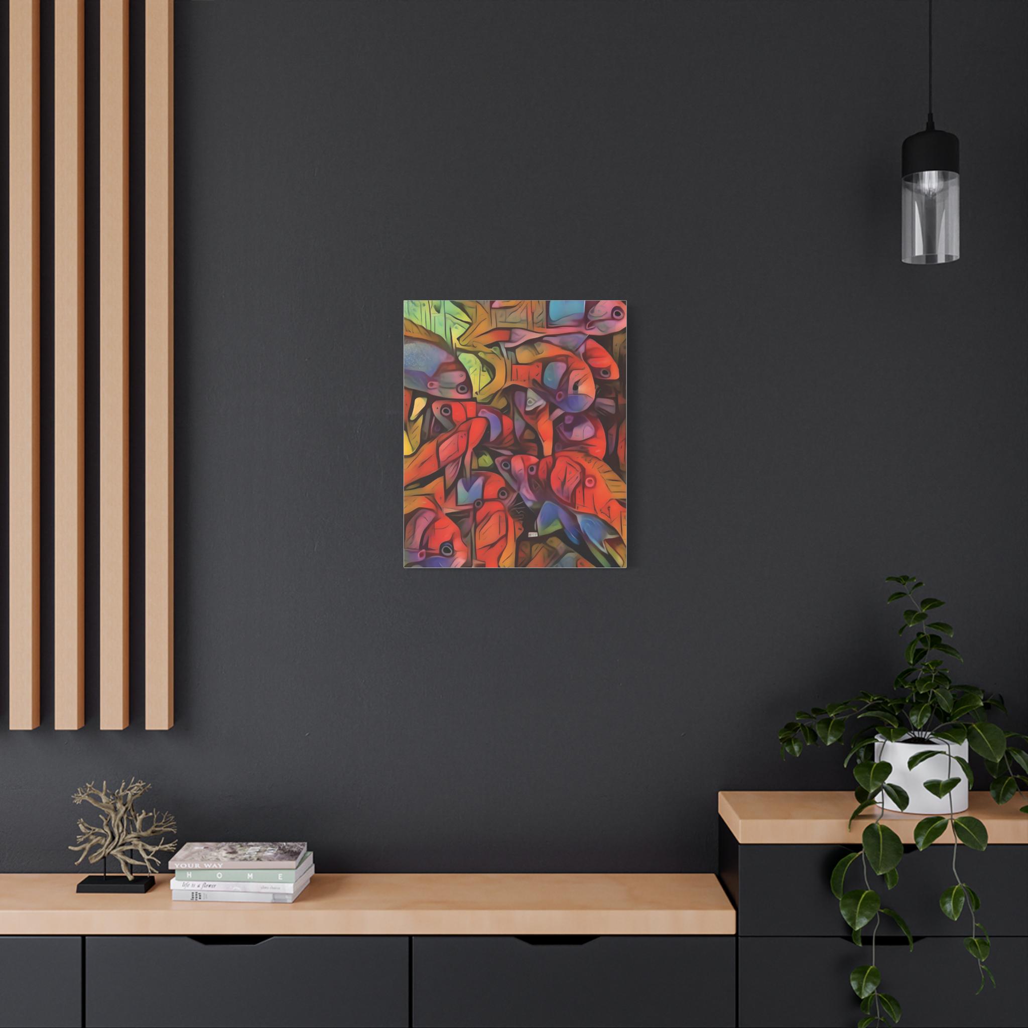 Square Backs Left - Canvas Wall Art
