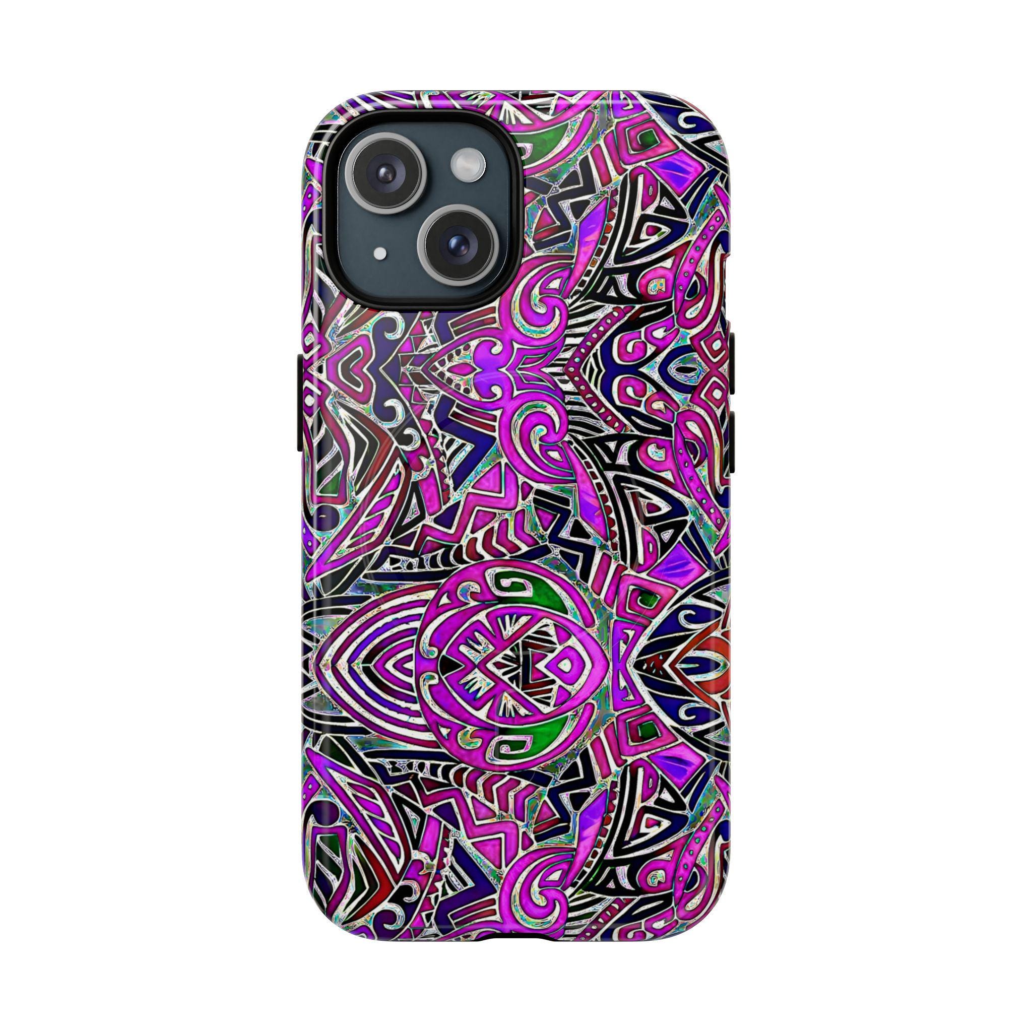 Purple Indo iPhone Magnetic Case - Walt Smith Fiji Ocean Art - Supports ADE Reef Restoration