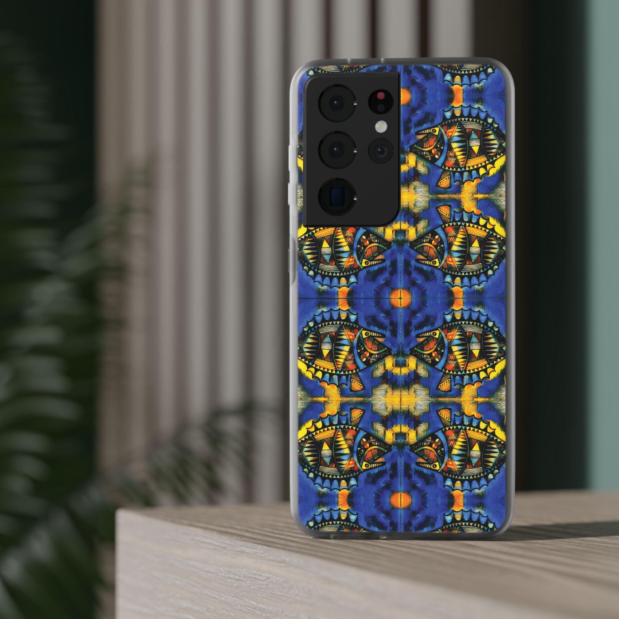 Unicorn Tang Android Flexi Case - Walt Smith Fiji Ocean Art - Supports ADE Reef Restoration