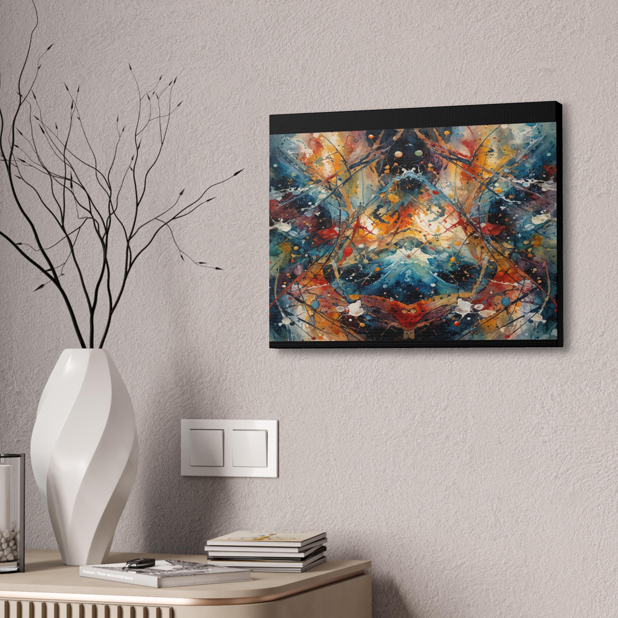 Red Scribe 3 Canvas Wall Art