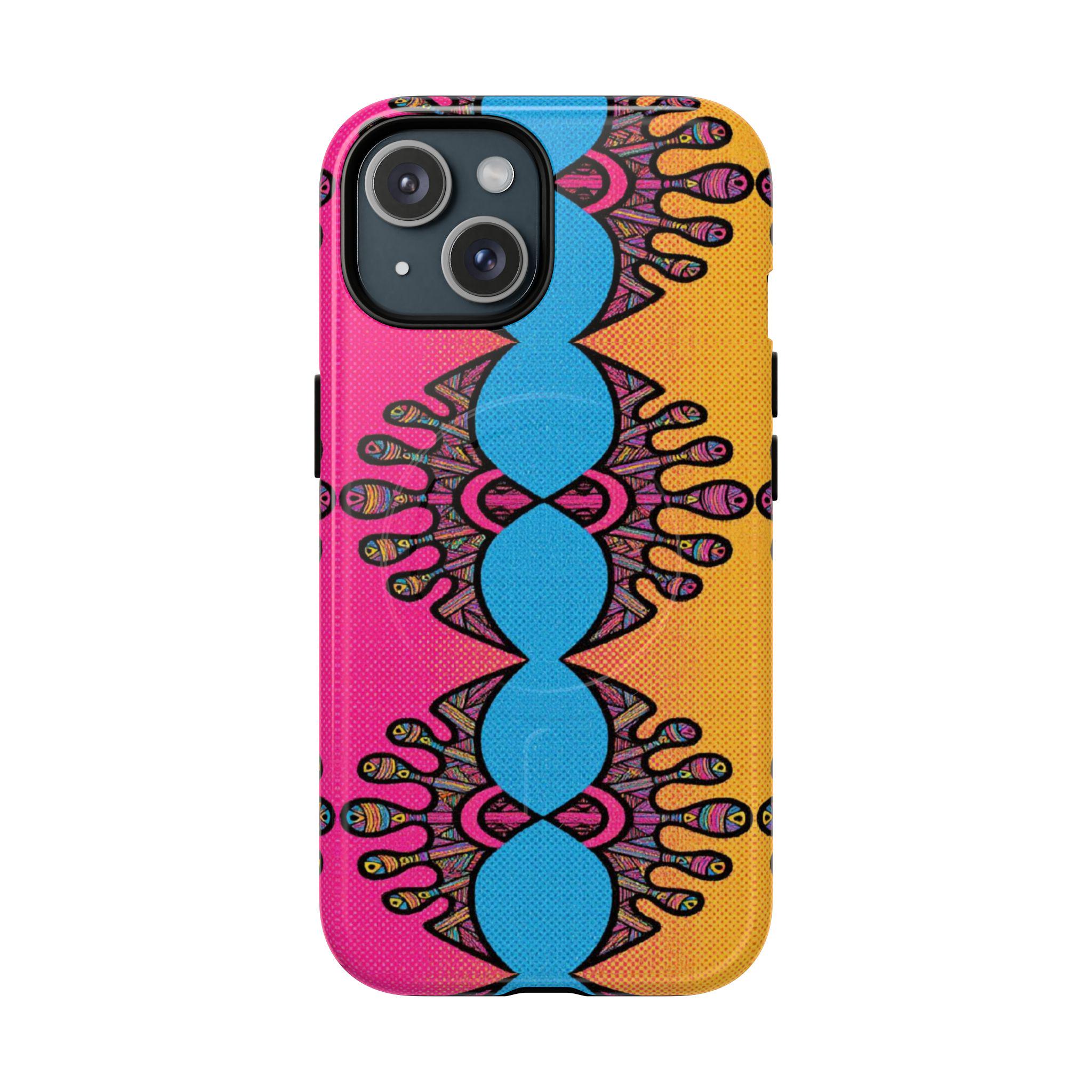 Abstract Urchin Color iPhone Magnetic Case