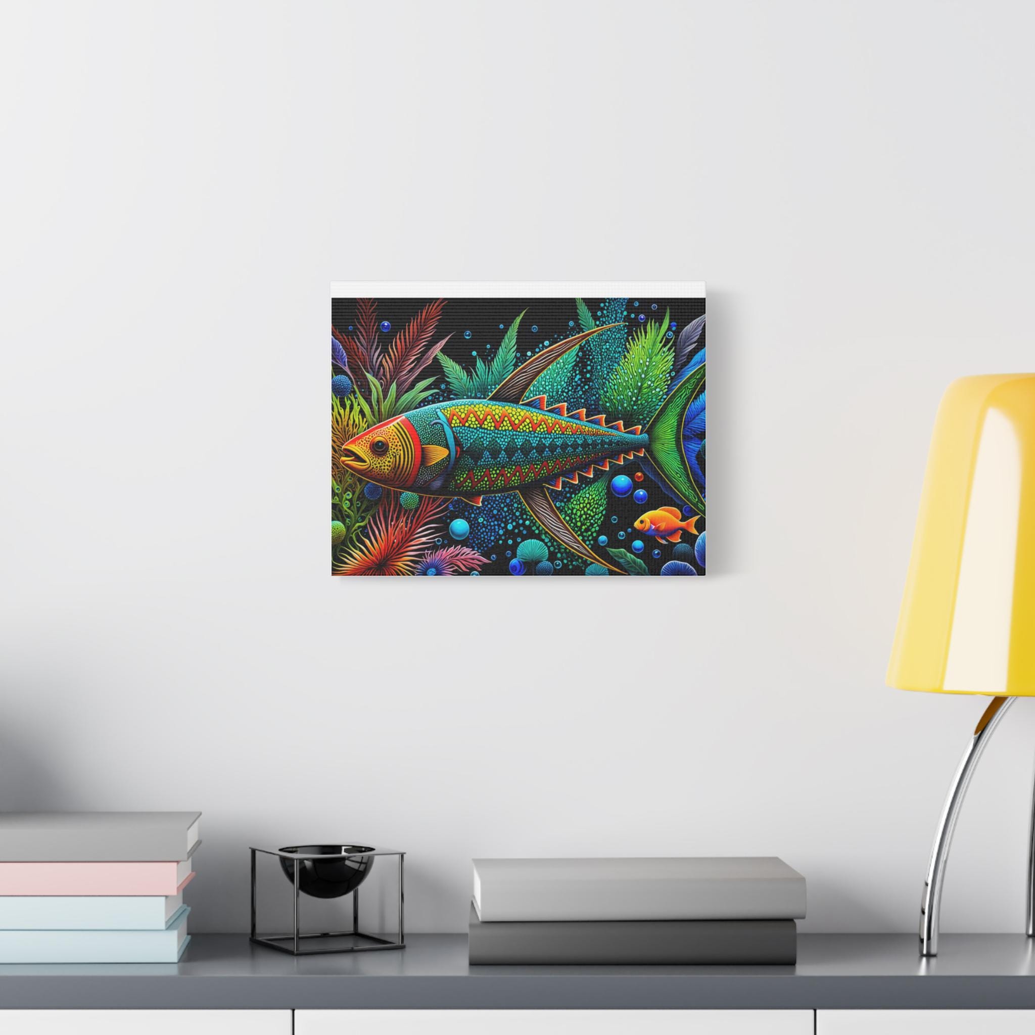 Abo Fish A - Canvas Wall Art