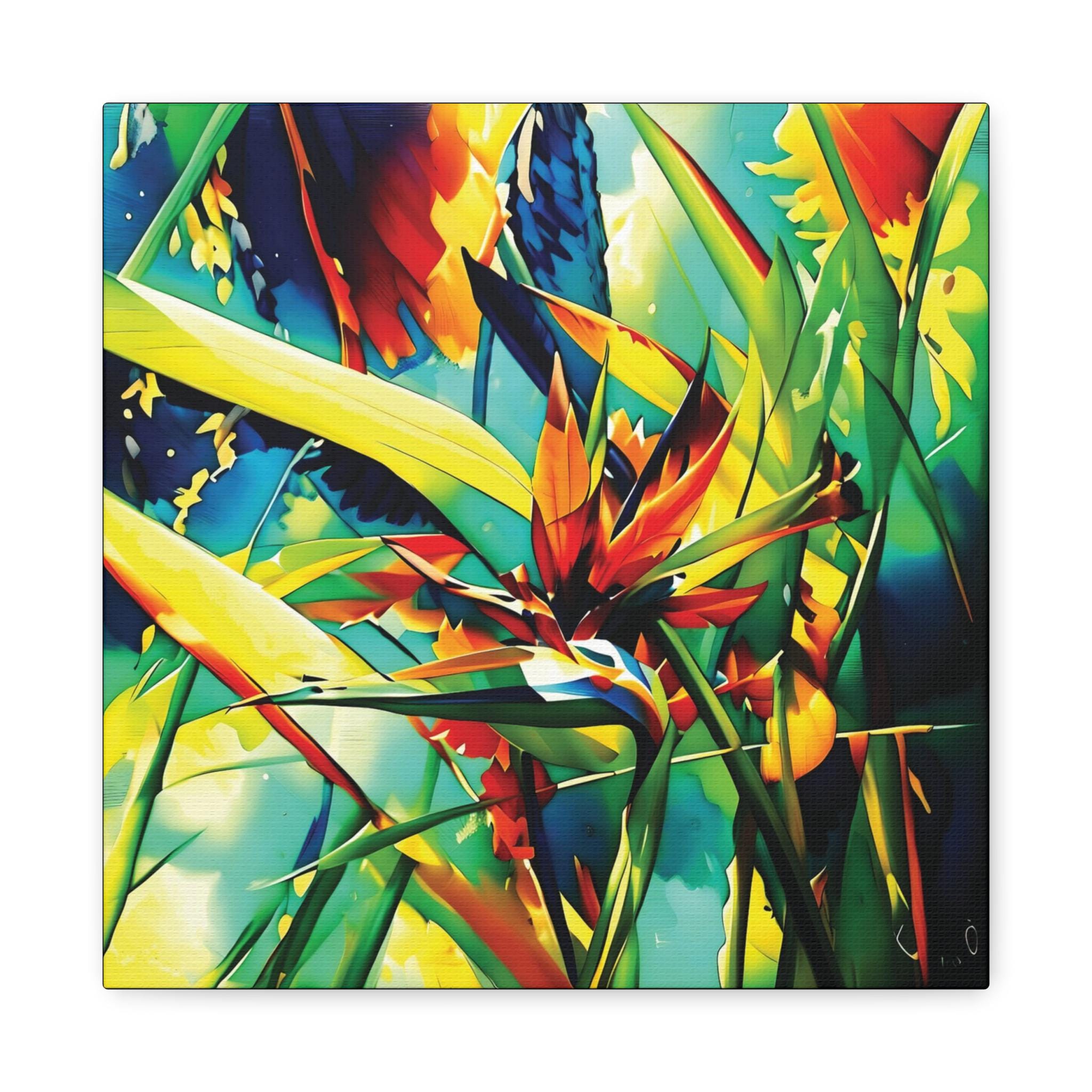 Birds Of Fire Canvas Wall Art