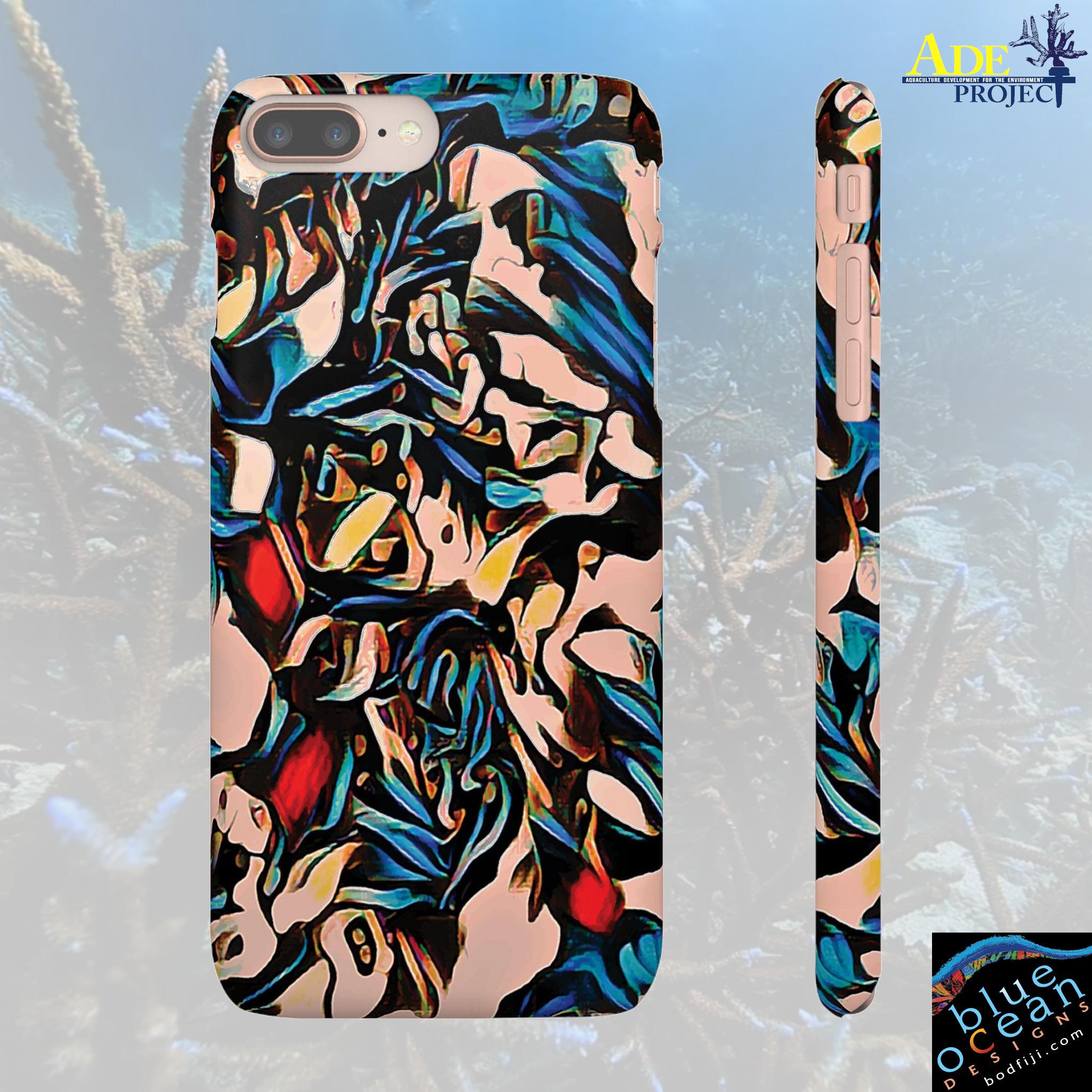 Black Rose iPhone Snap Case - Walt Smith Fiji Ocean Art - Supports ADE Reef Restoration