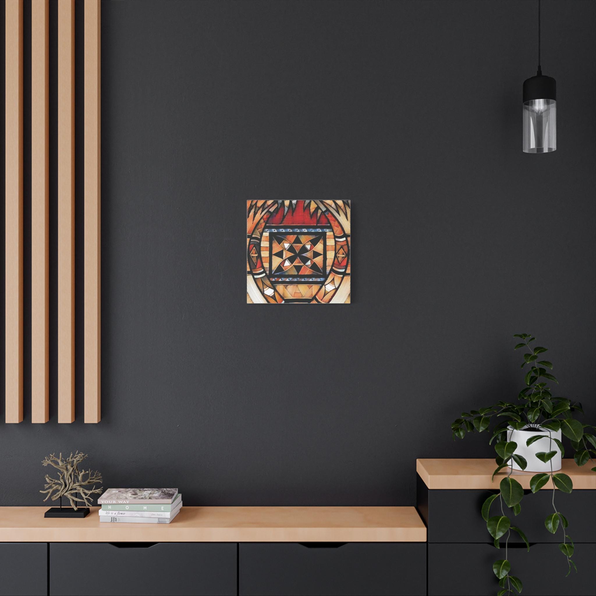 Tapa Palm - Canvas Wall Art