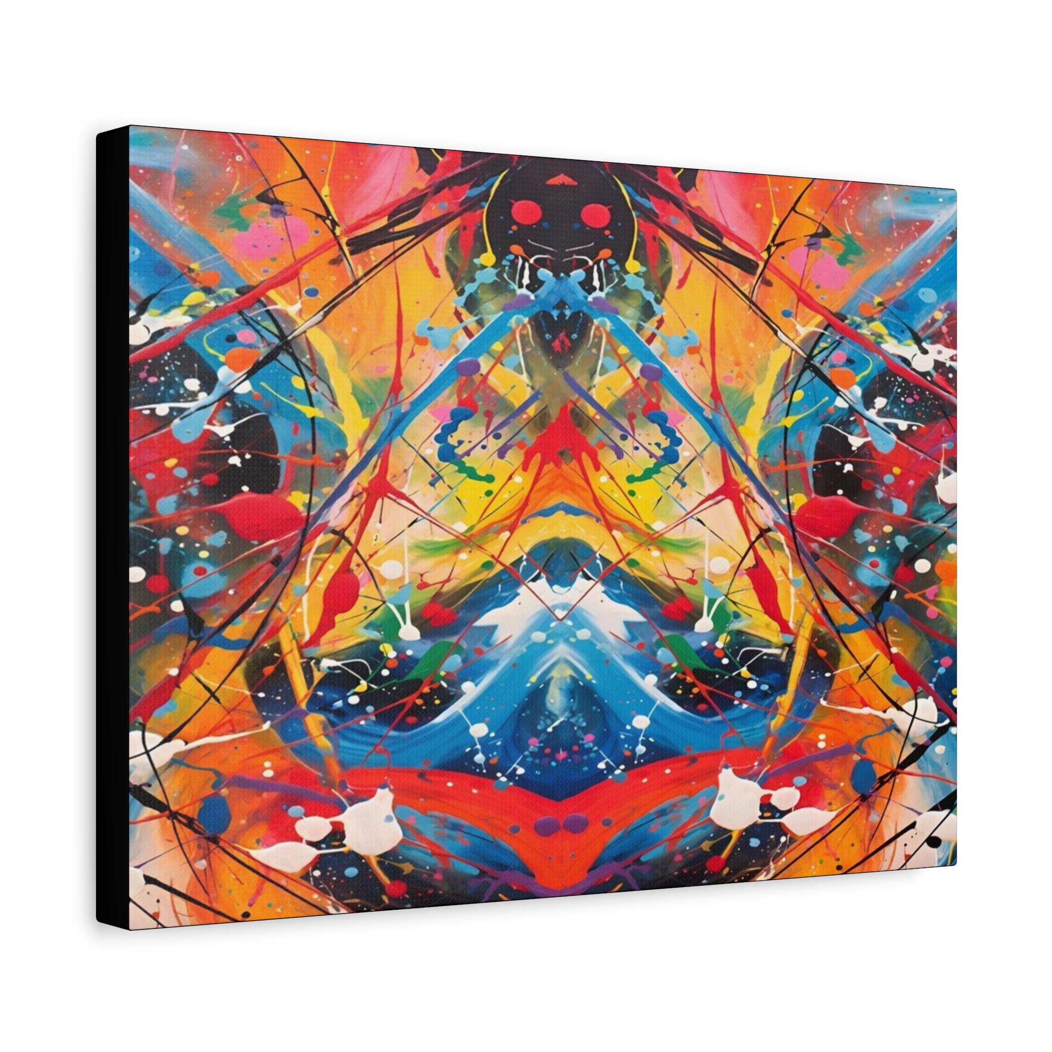 Red Scribe 2 Canvas Wall Art