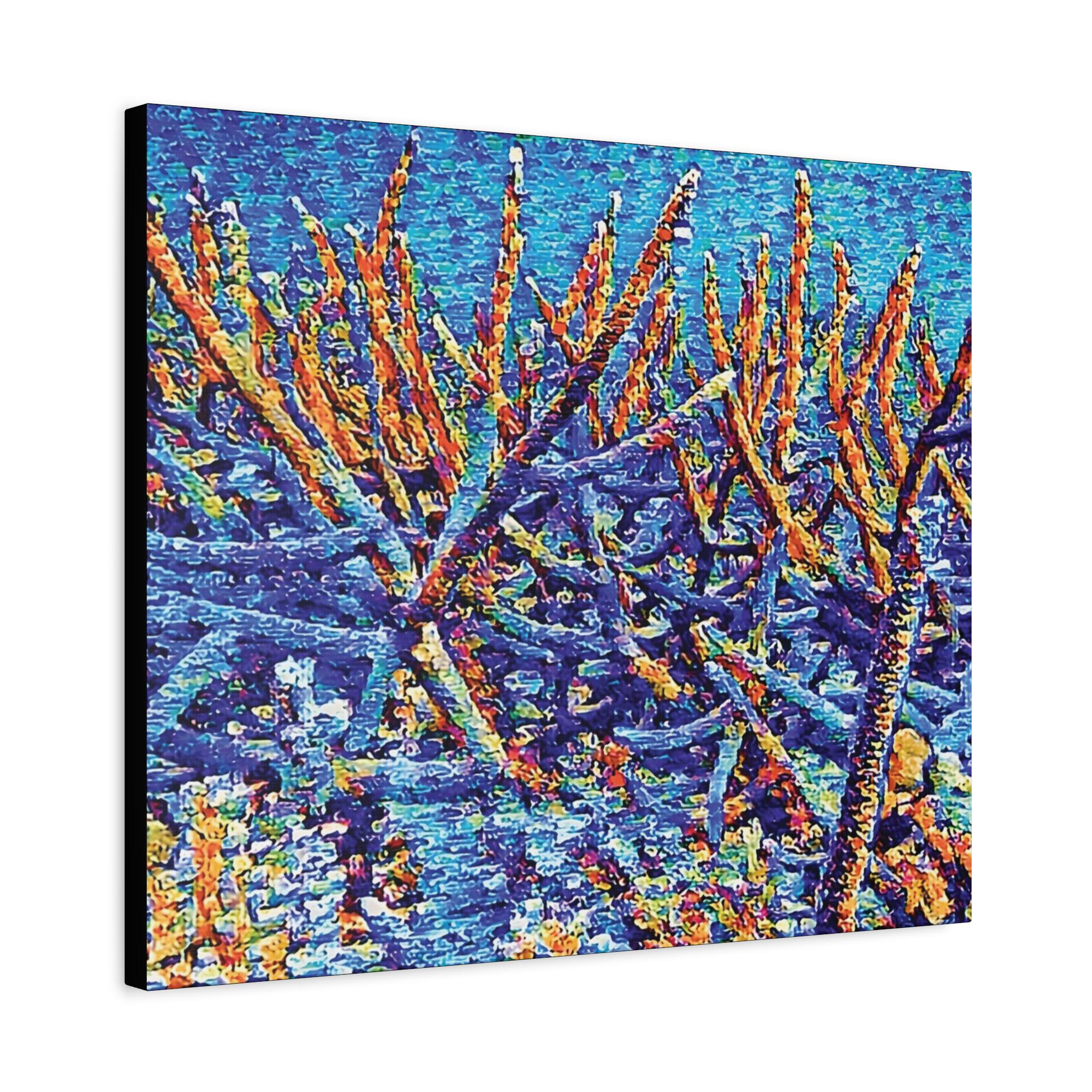 Stag Garden Canvas Wall Art