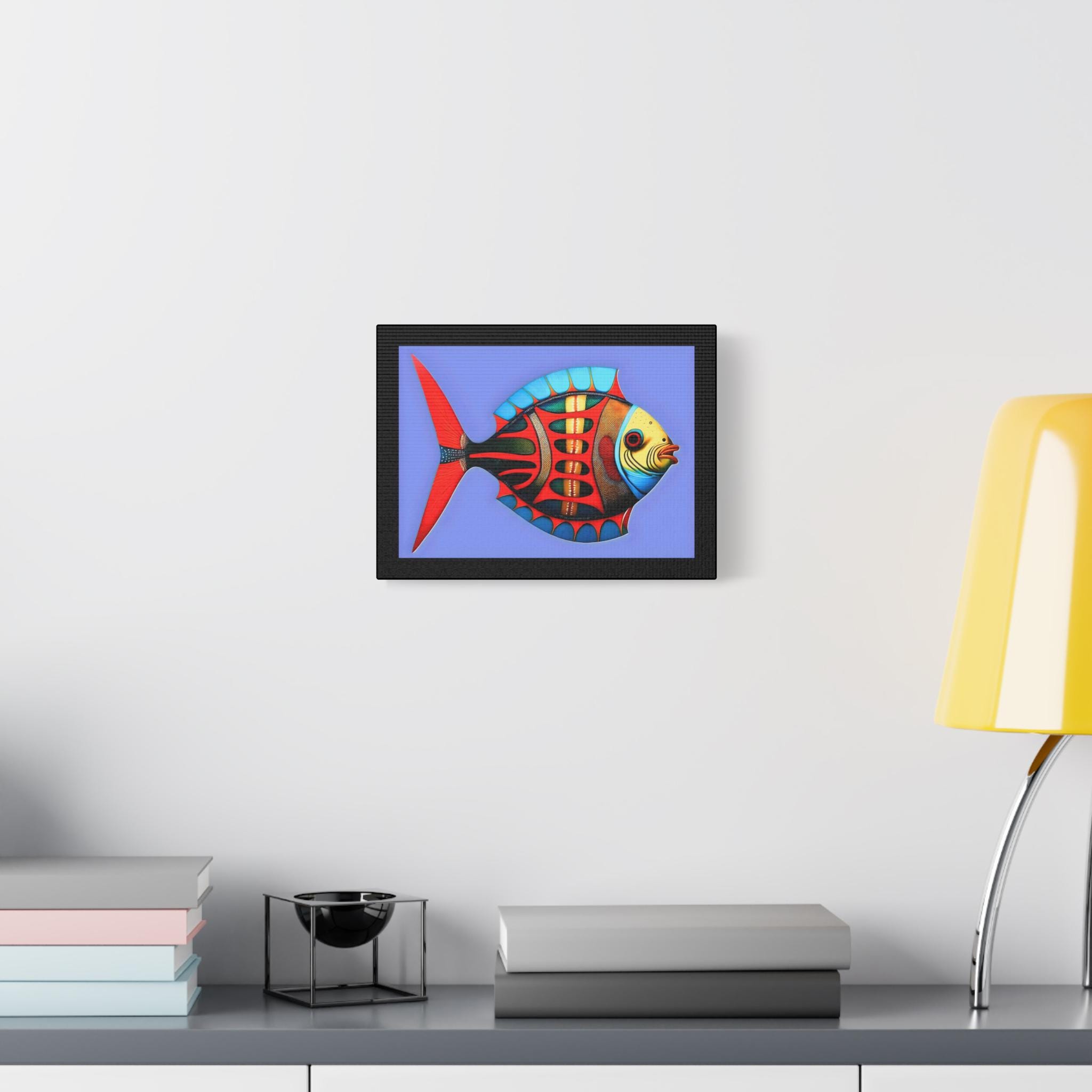 Fish Kiss Canvas Wall Art