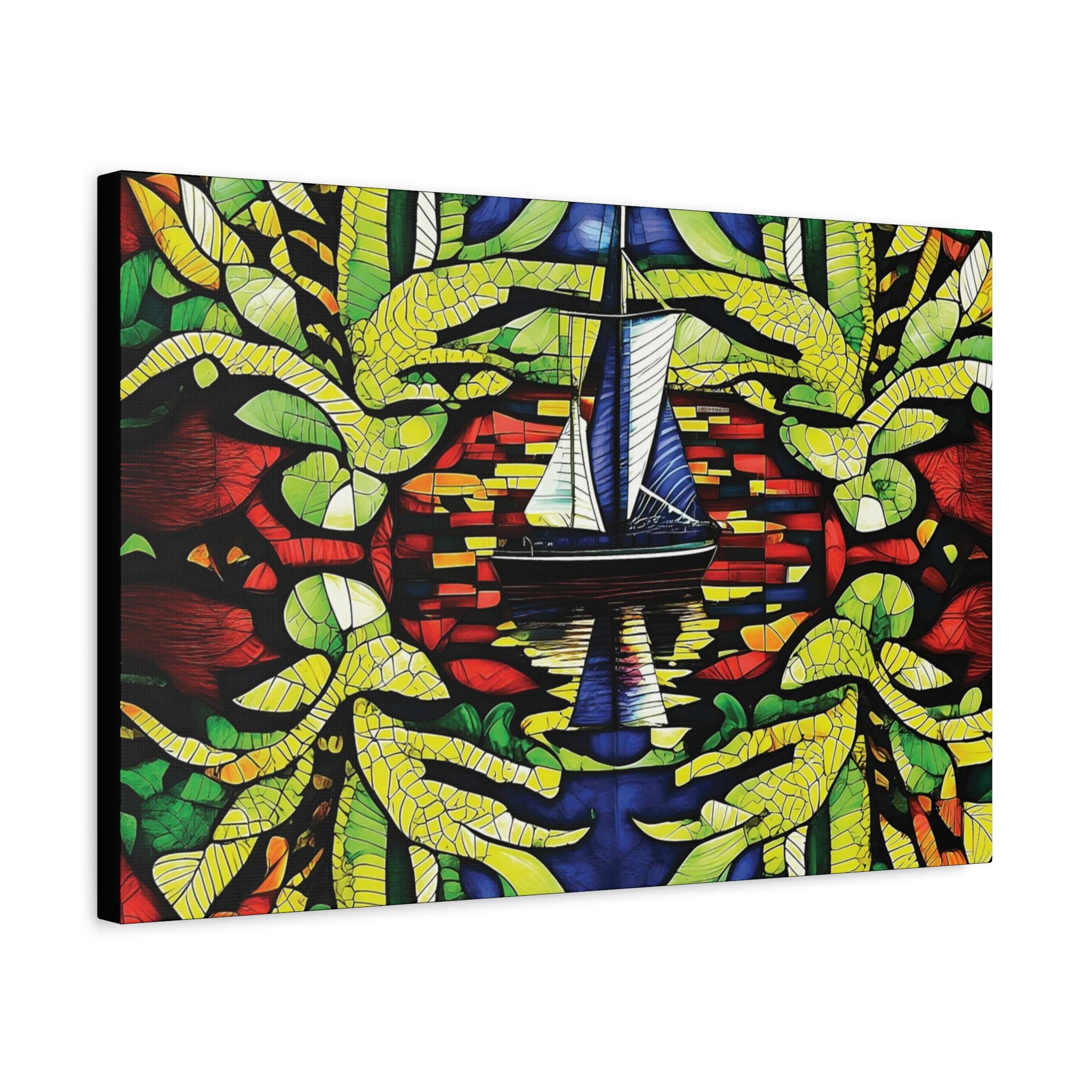 Reflections At Sea Canvas Wall Art