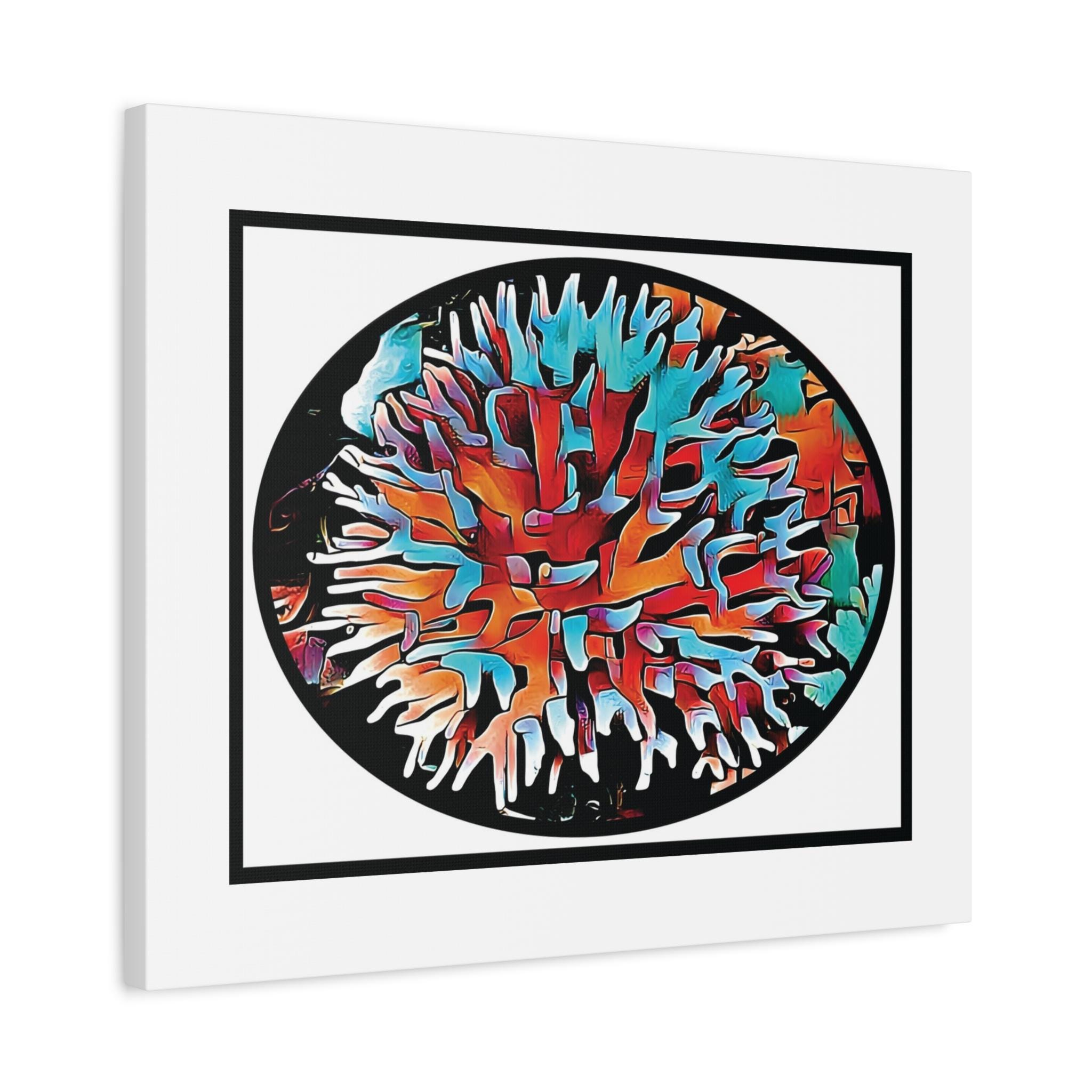 Coral View Egg - Canvas Wall Art