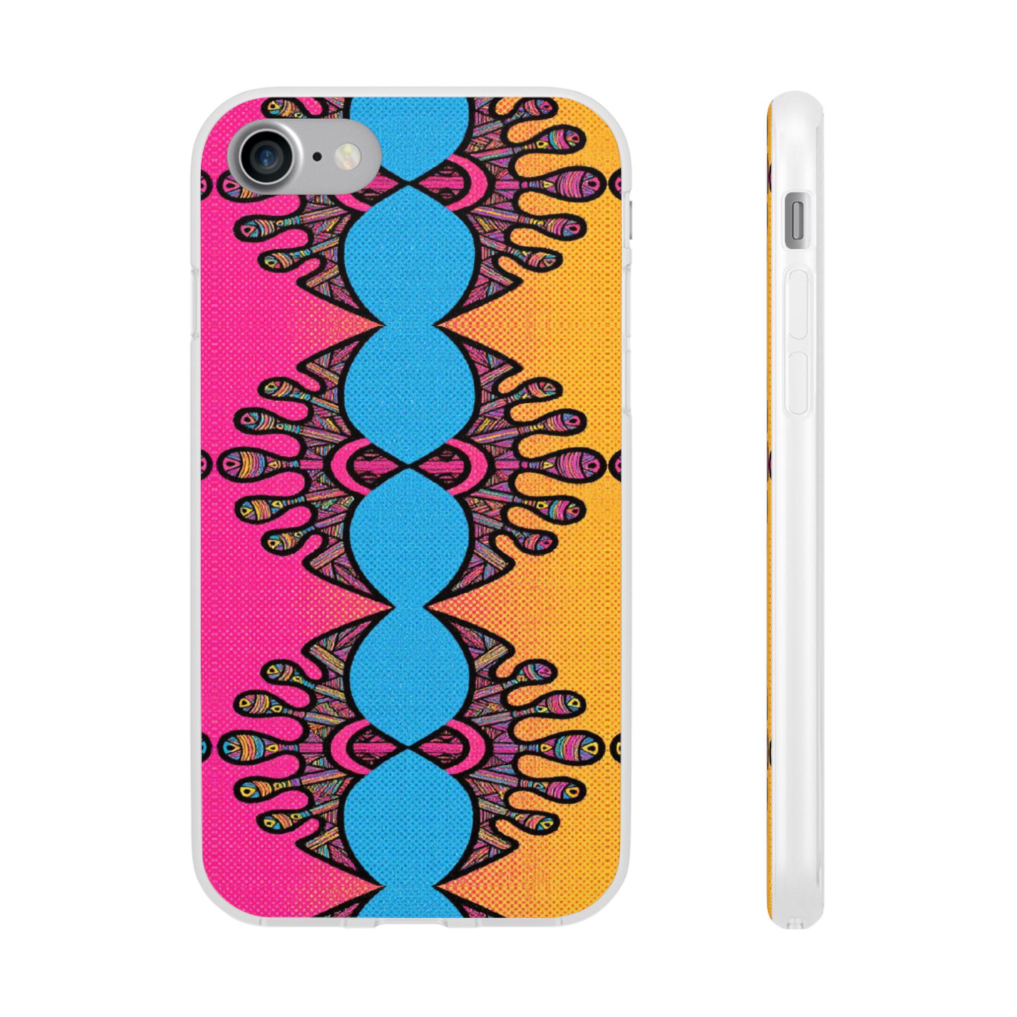 Abstract Urchin Color iPhone Flexi Case