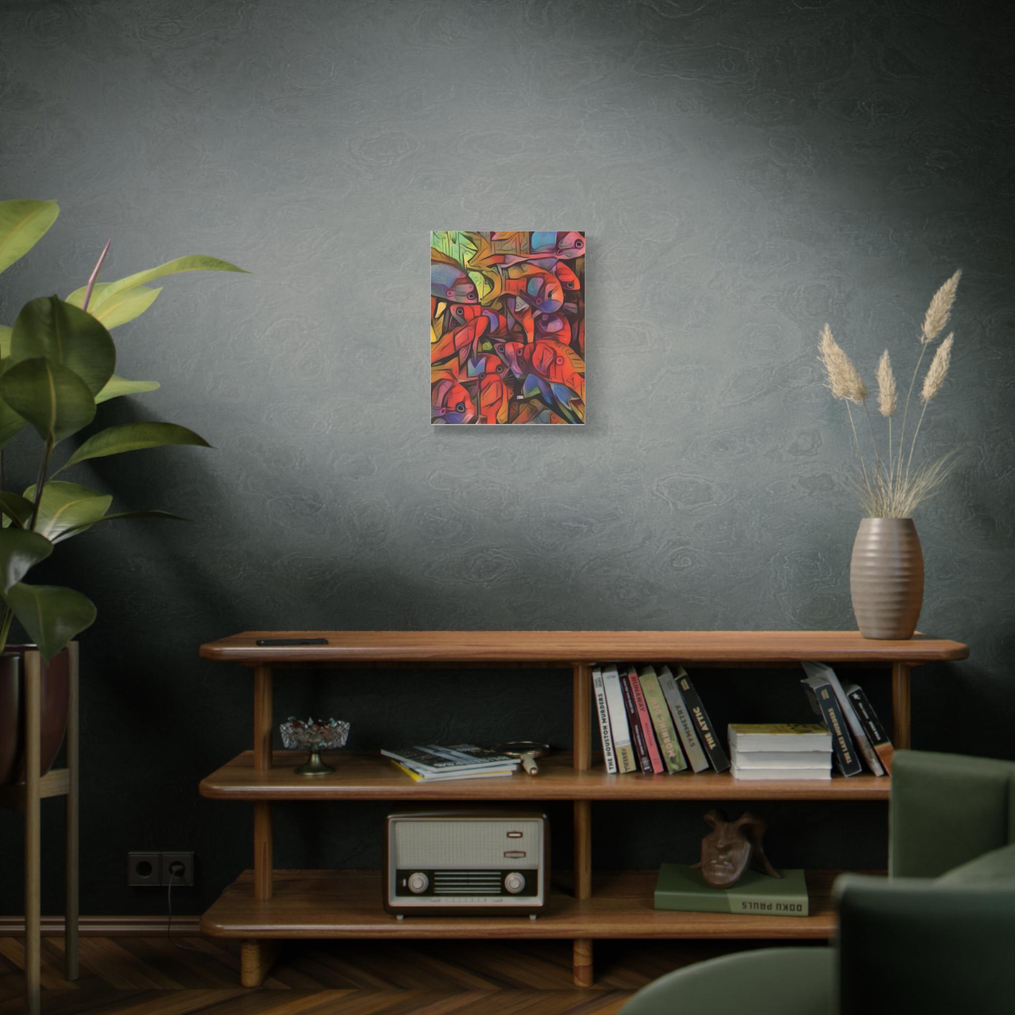 Square Backs Left - Canvas Wall Art