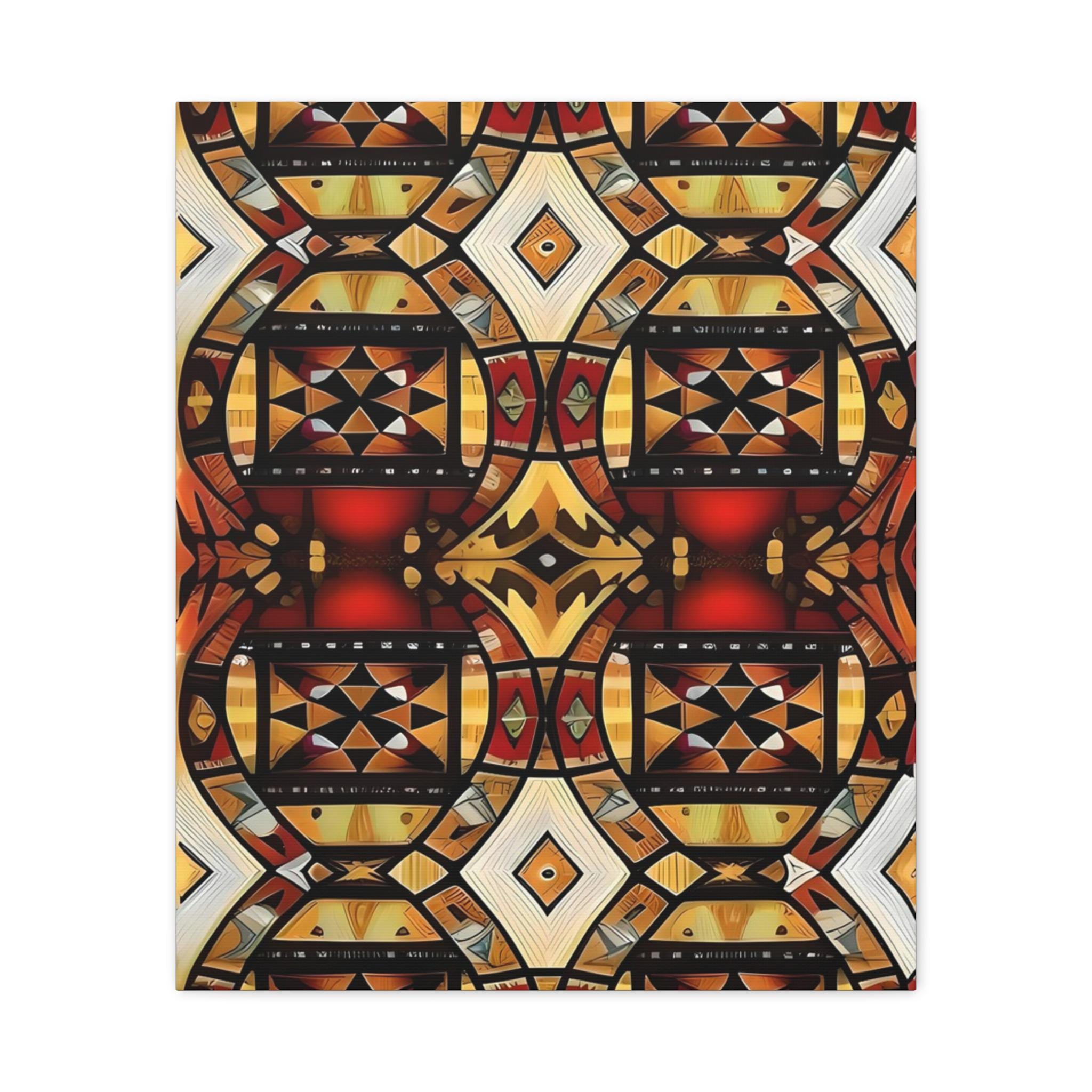 Tapa Squares A - Canvas Wall Art