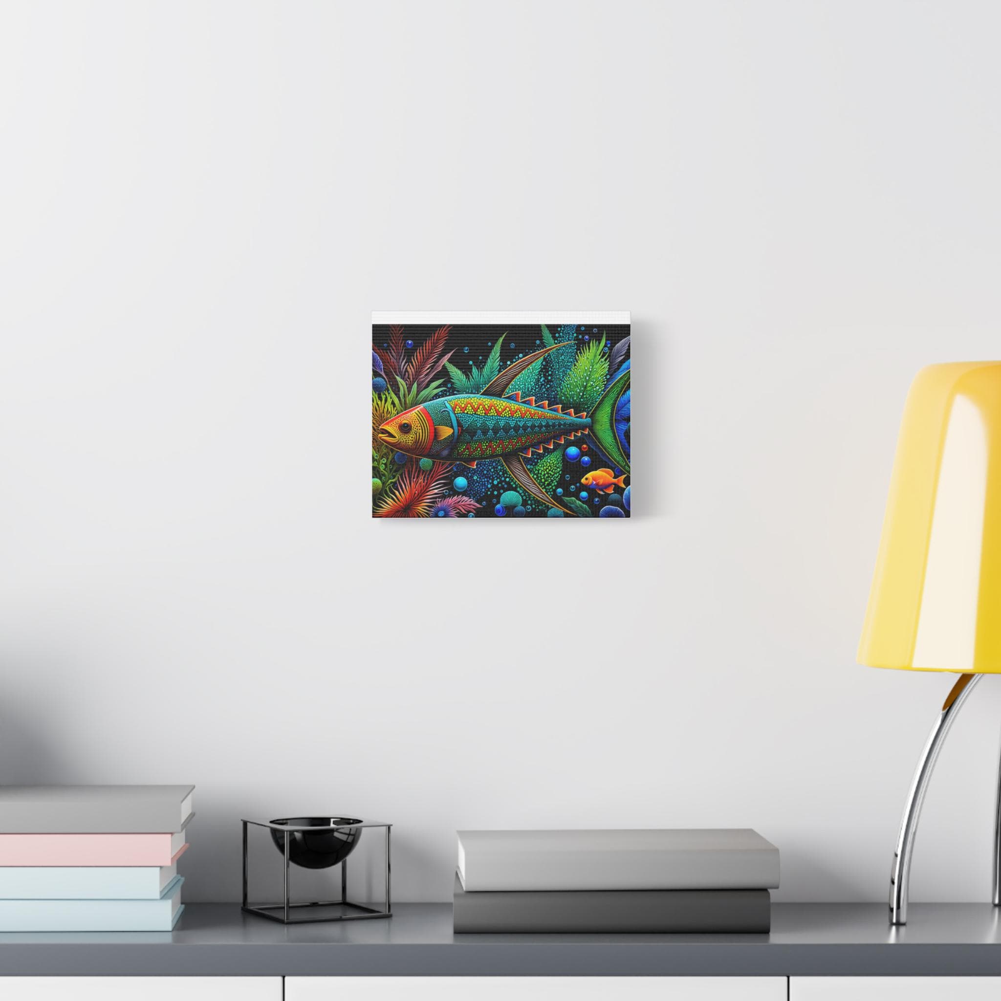Abo Fish A - Canvas Wall Art