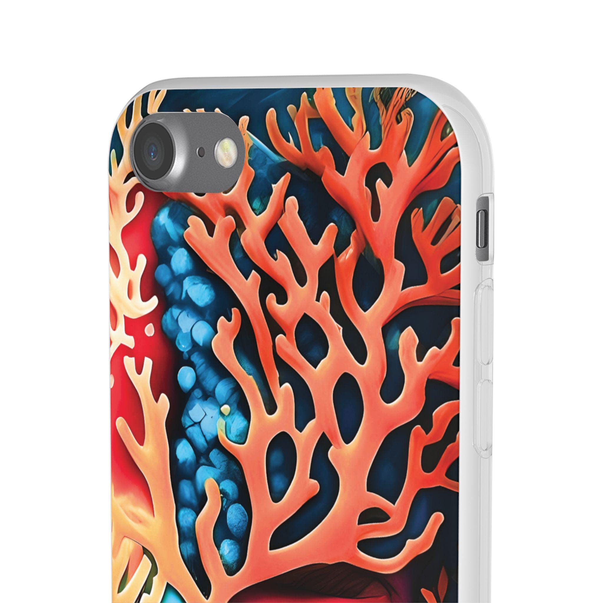 Hidden Reef iPhone Flexi Case - Walt Smith Fiji Ocean Art - Supports ADE Reef Restoration
