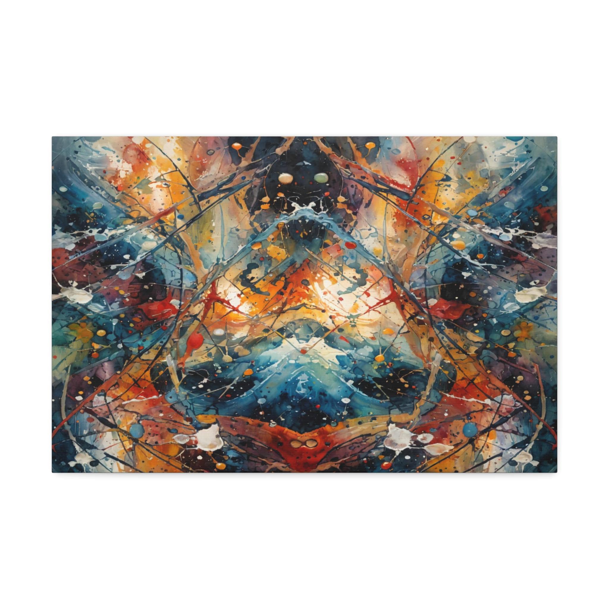 Red Scribe 3 - Canvas Wall Art