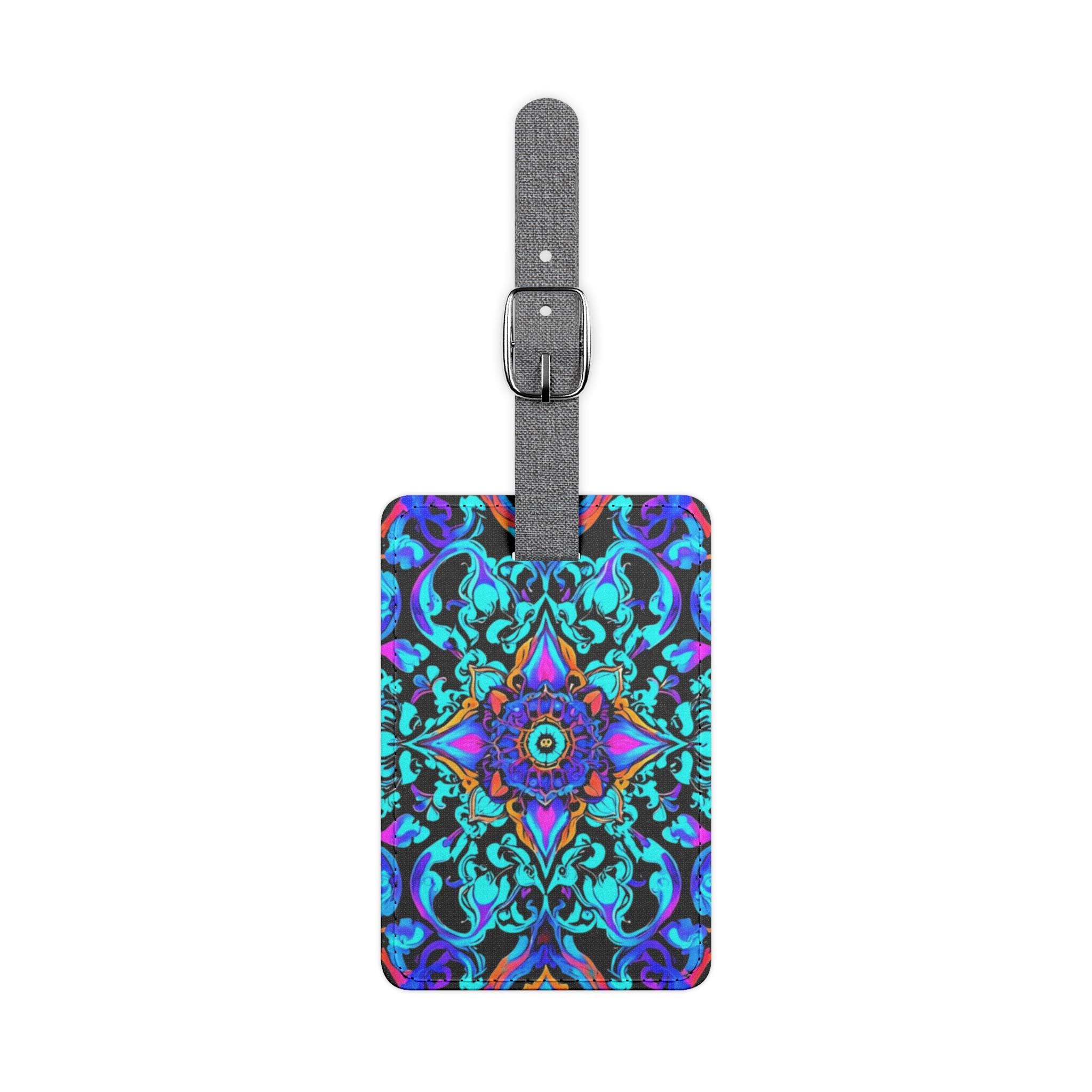 Purple F - Luggage Tag