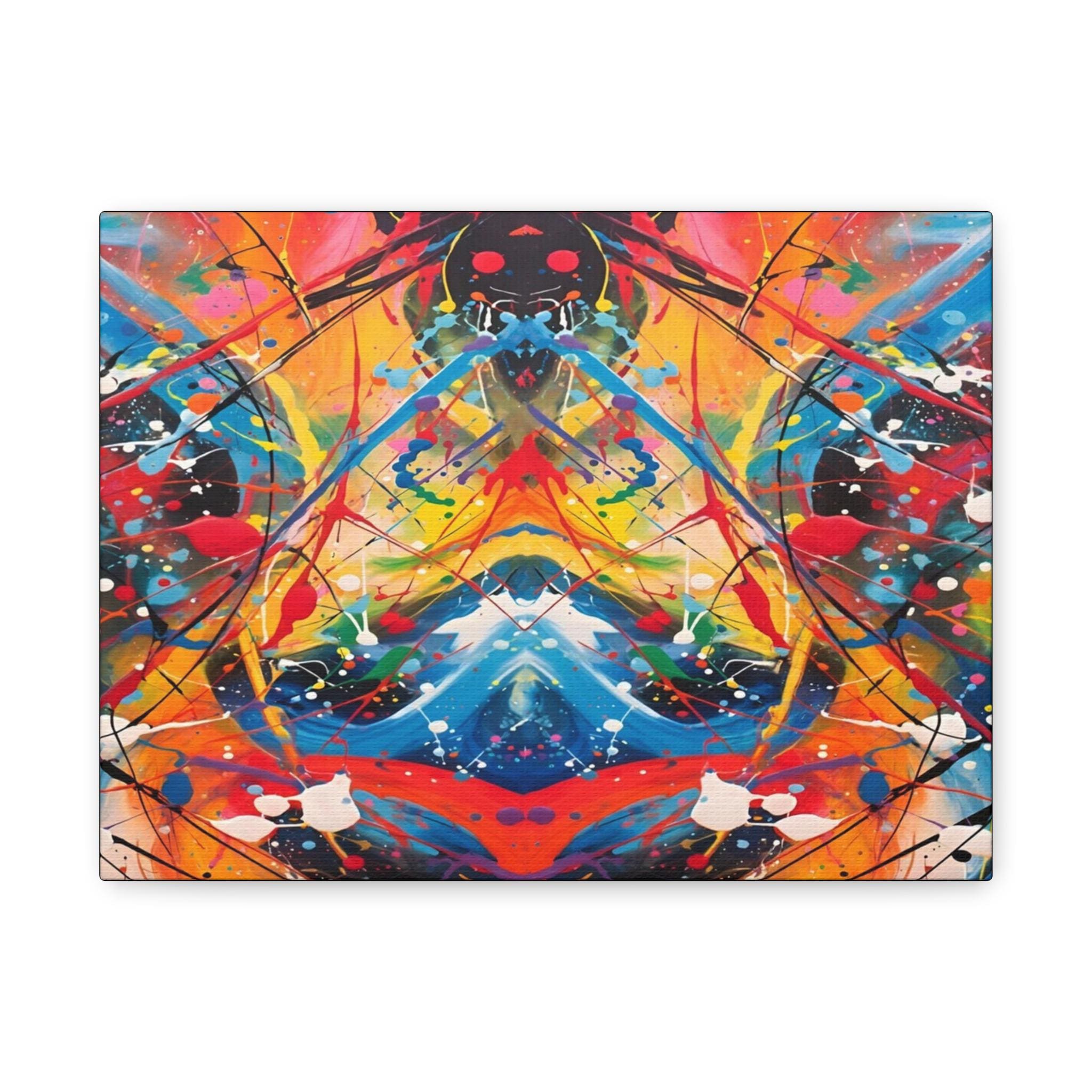 Red Scribe 2 Canvas Wall Art
