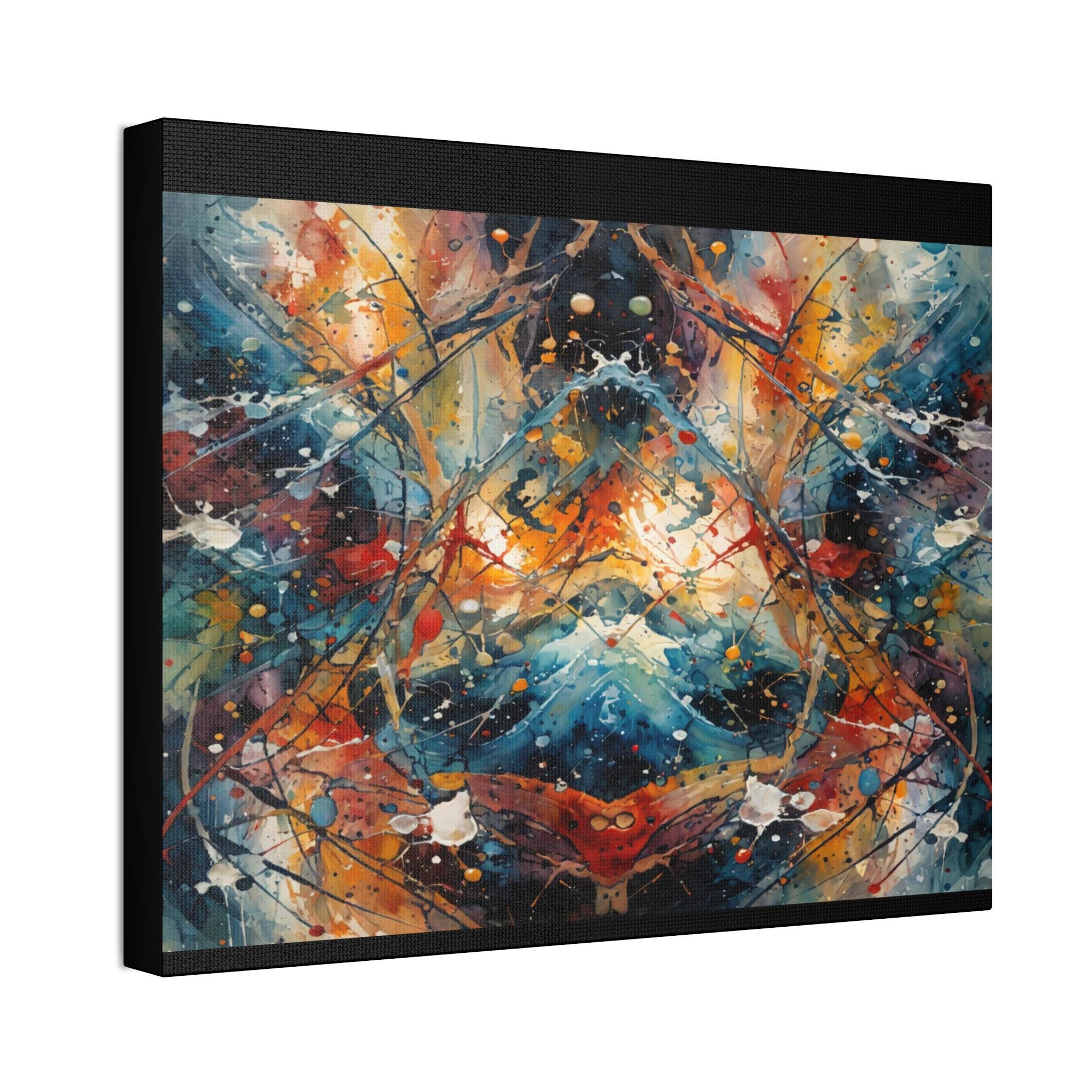 Red Scribe 3 Canvas Wall Art