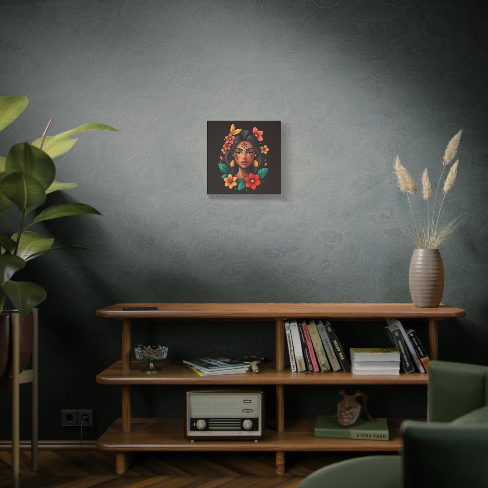 Lady on Black B - Canvas Wall Art