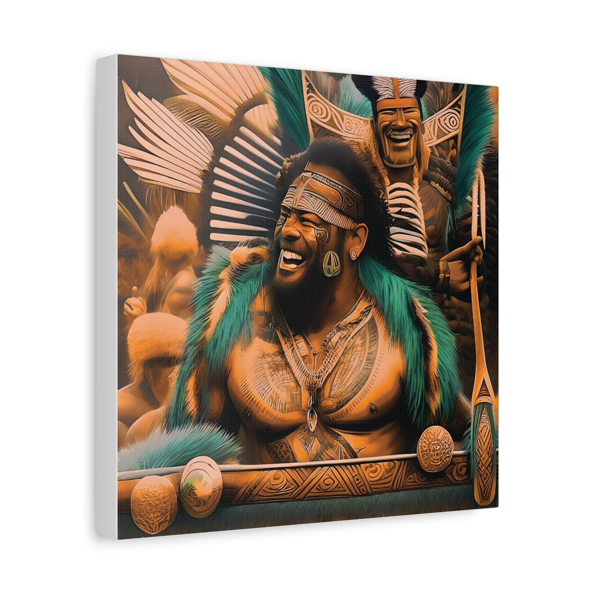Laughing Cheif - Canvas Wall Art