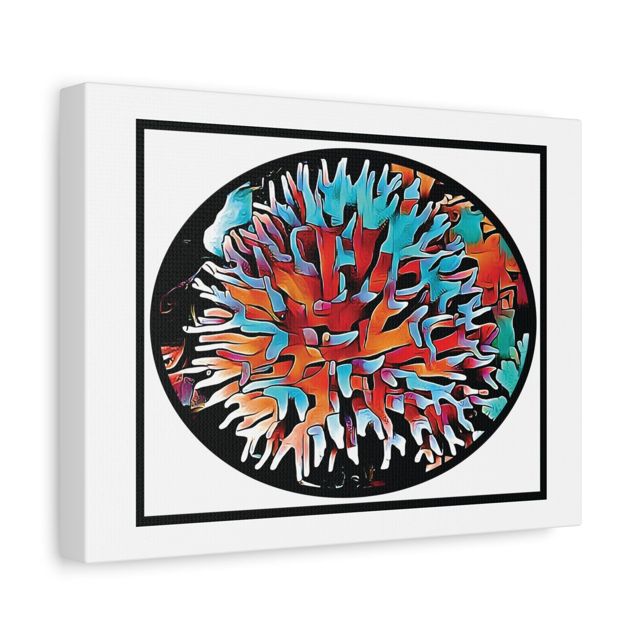 Coral View Egg - Canvas Wall Art