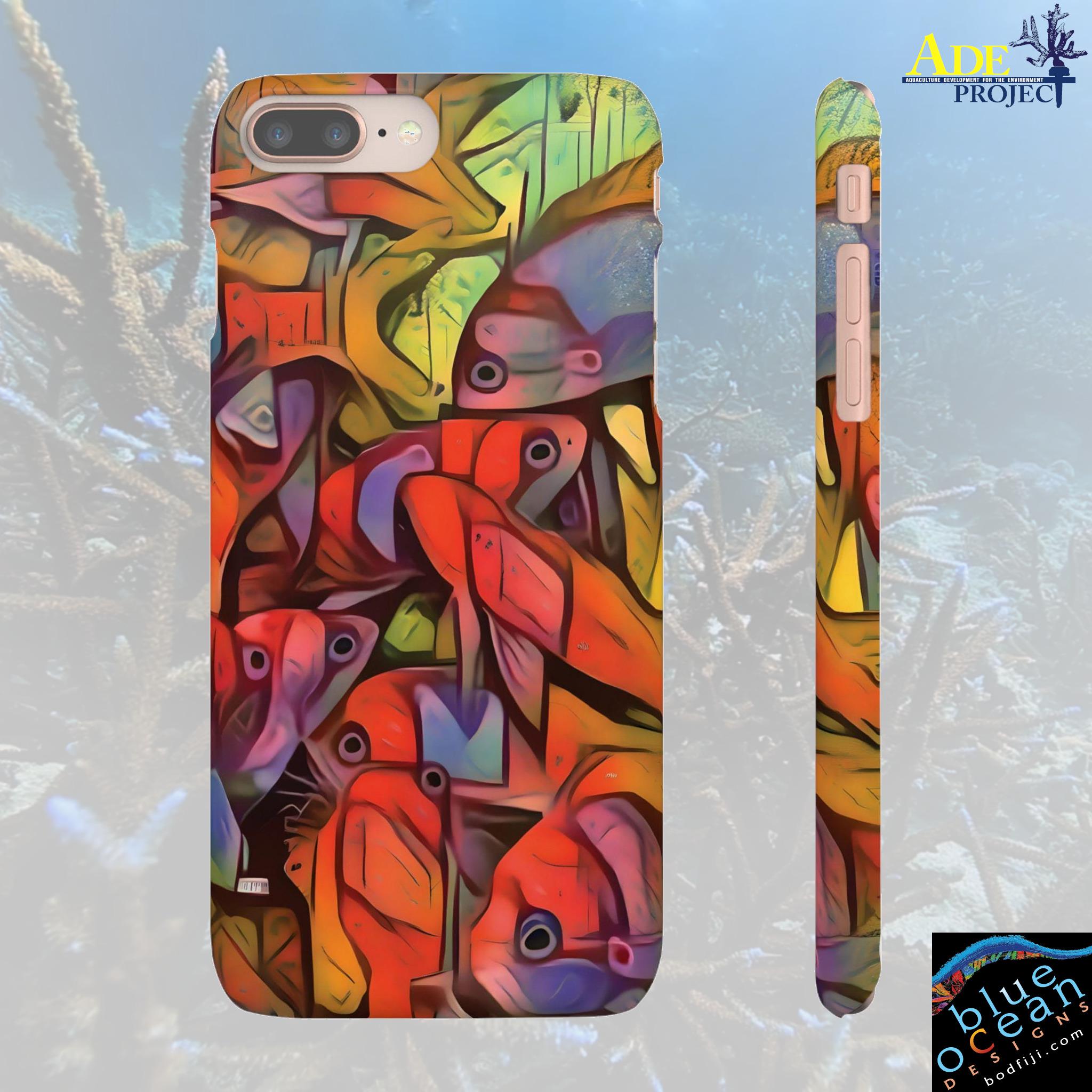 Speckle Backs iPhone Snap Case - Walt Smith Fiji Ocean Art - Supports ADE Reef Restoration