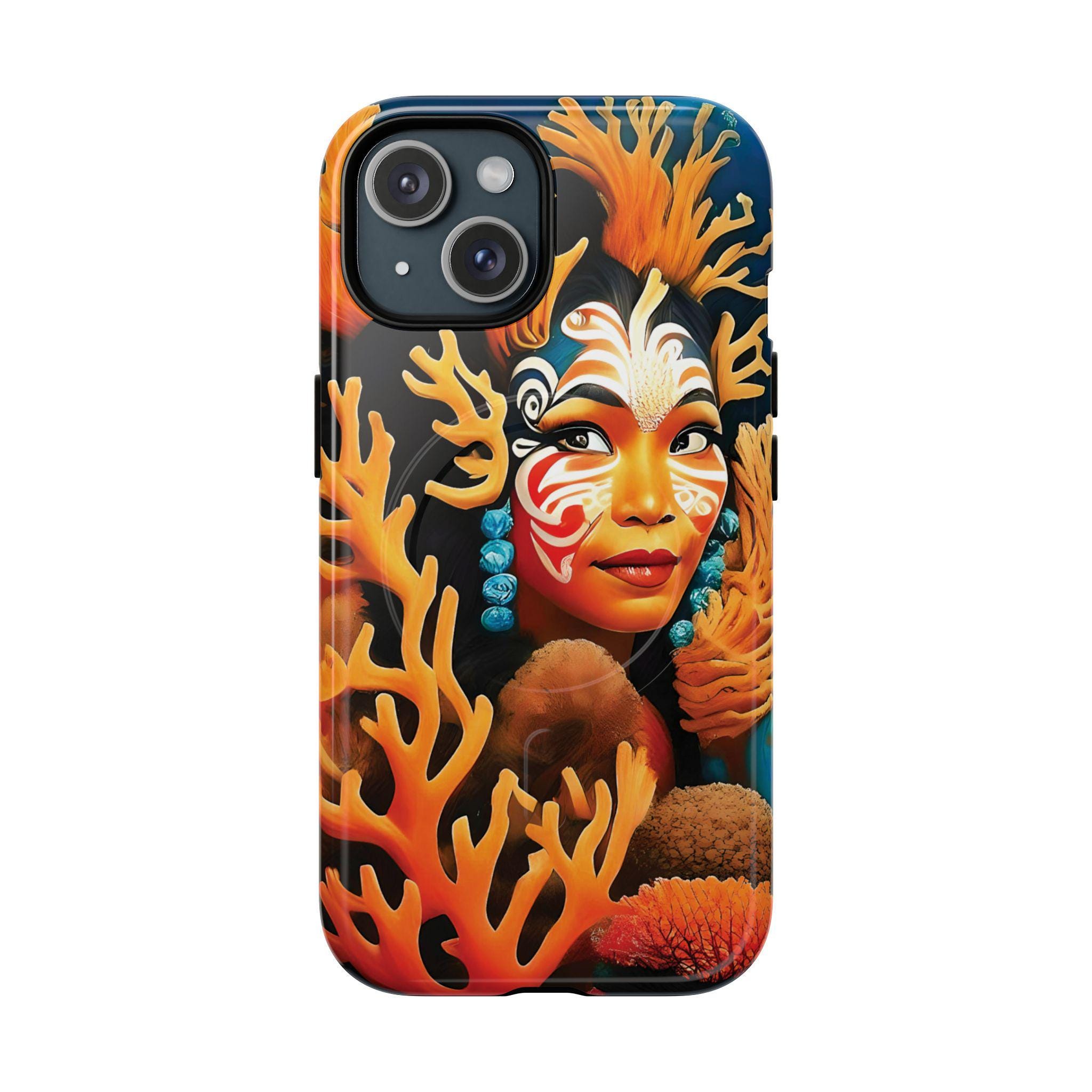 Aqua Beauty iPhone Magnetic Case - Walt Smith Fiji Ocean Art - Supports ADE Reef Restoration