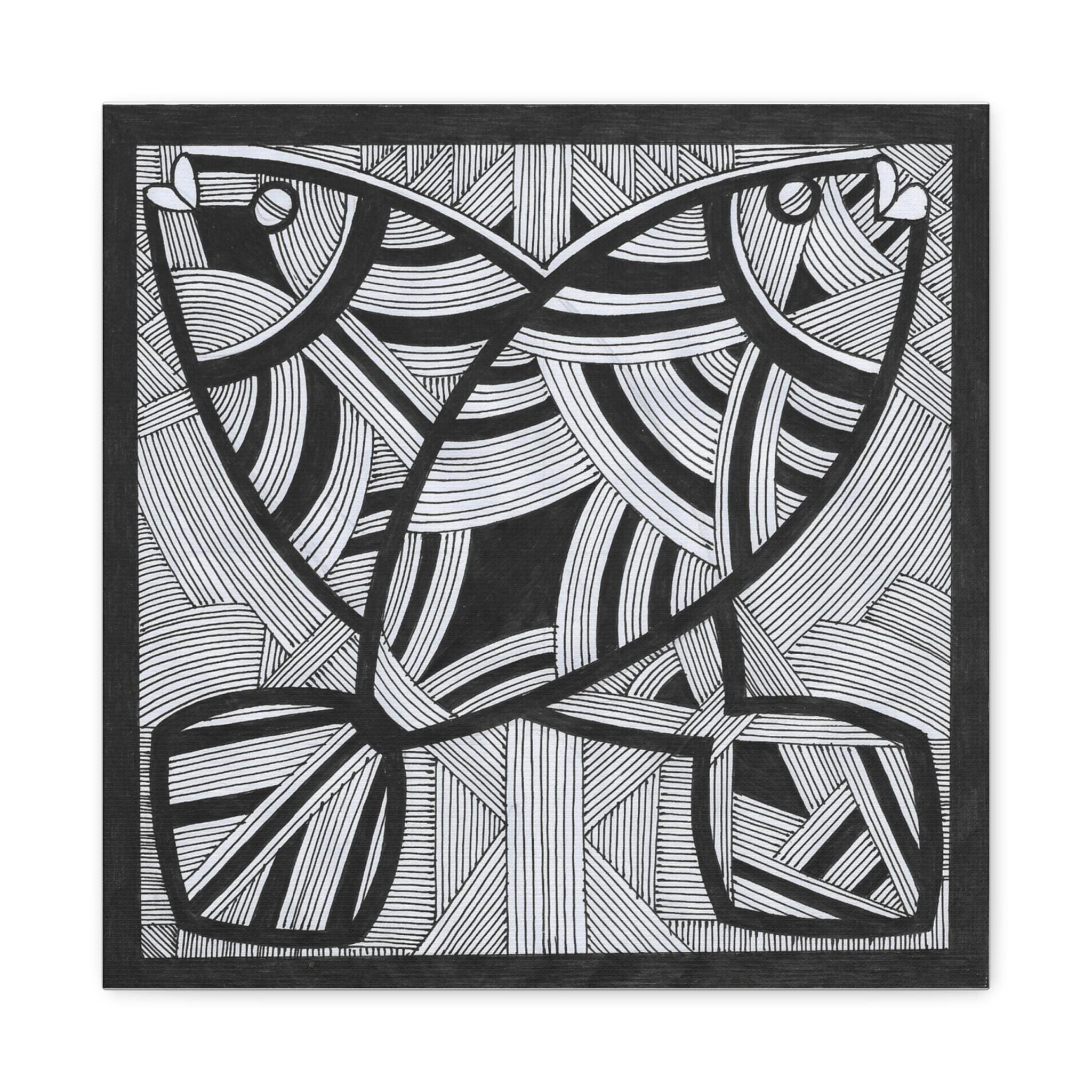 Two Fish B - Canvas Wall Art